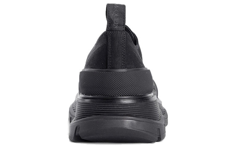 Alexander McQueen Tread Slick Lace Up Sneakers 'Triple Black' 604257W4L321000 - 4