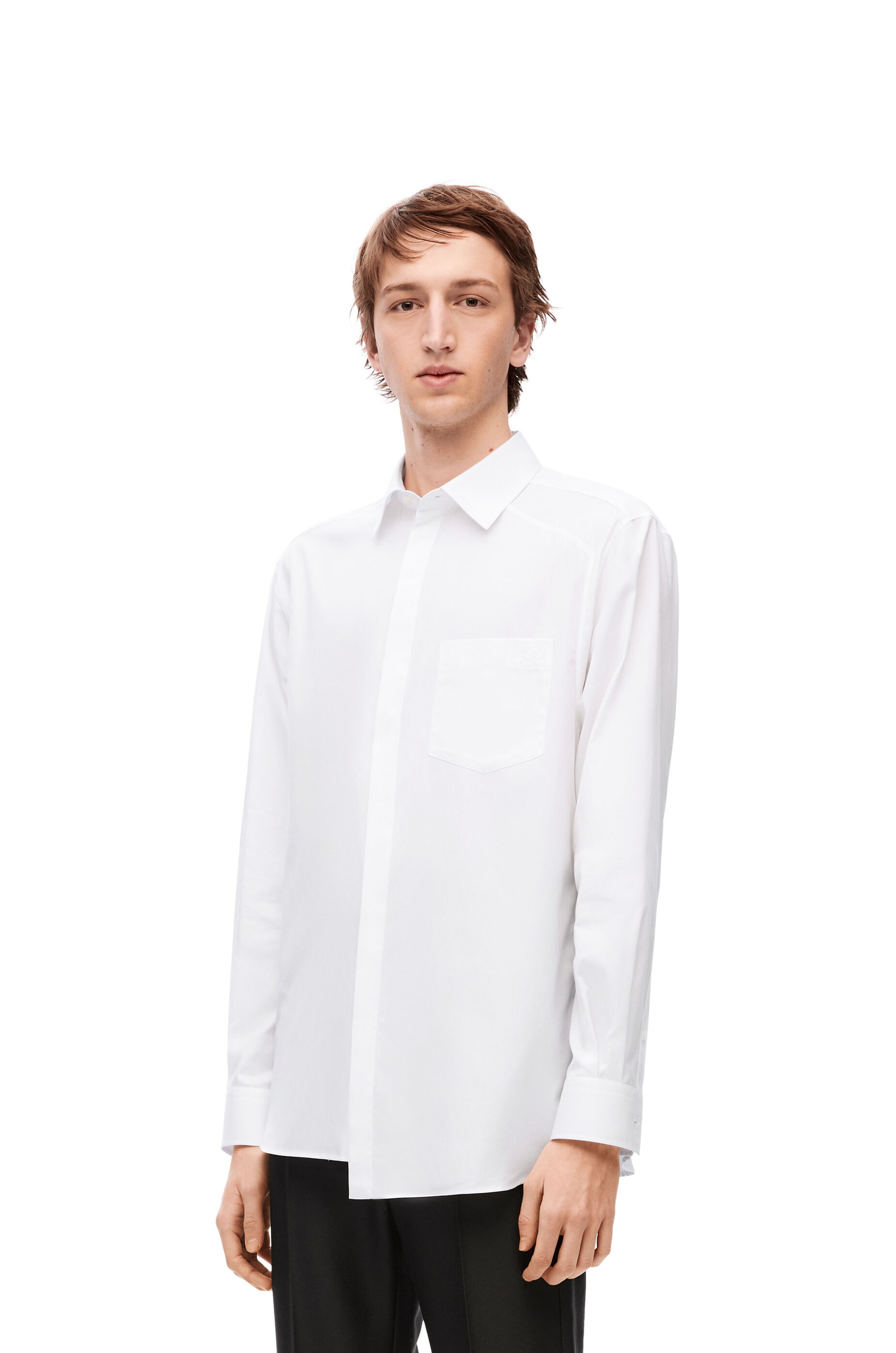 Asymmetric shirt in cotton - 3
