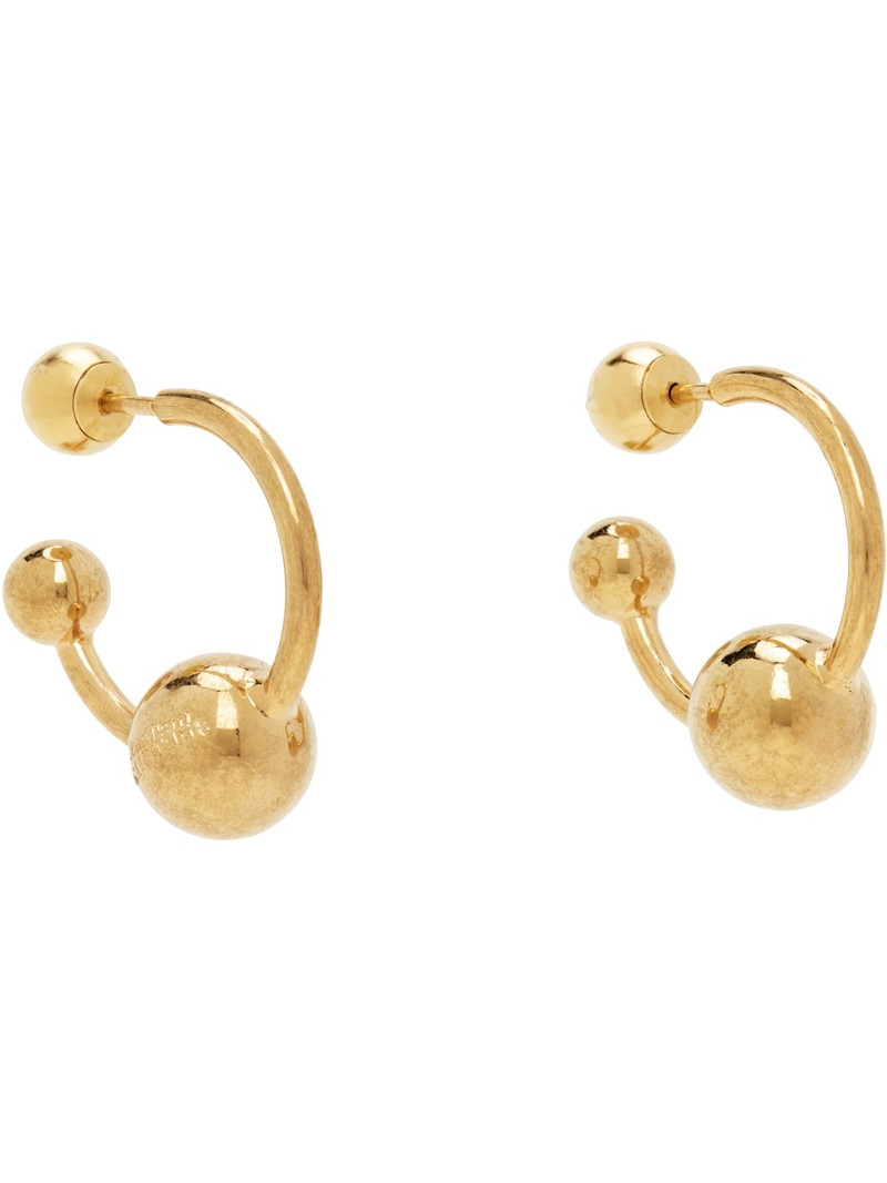 Jean Paul Gaultier Gold 'The Piercing' Earrings outlook