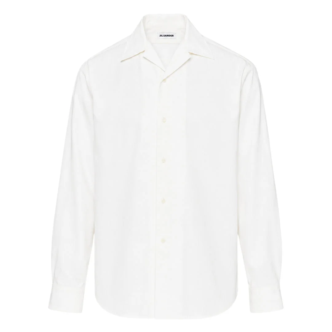 Crispy Washed Cotton Long Sleeve Shirt - 1