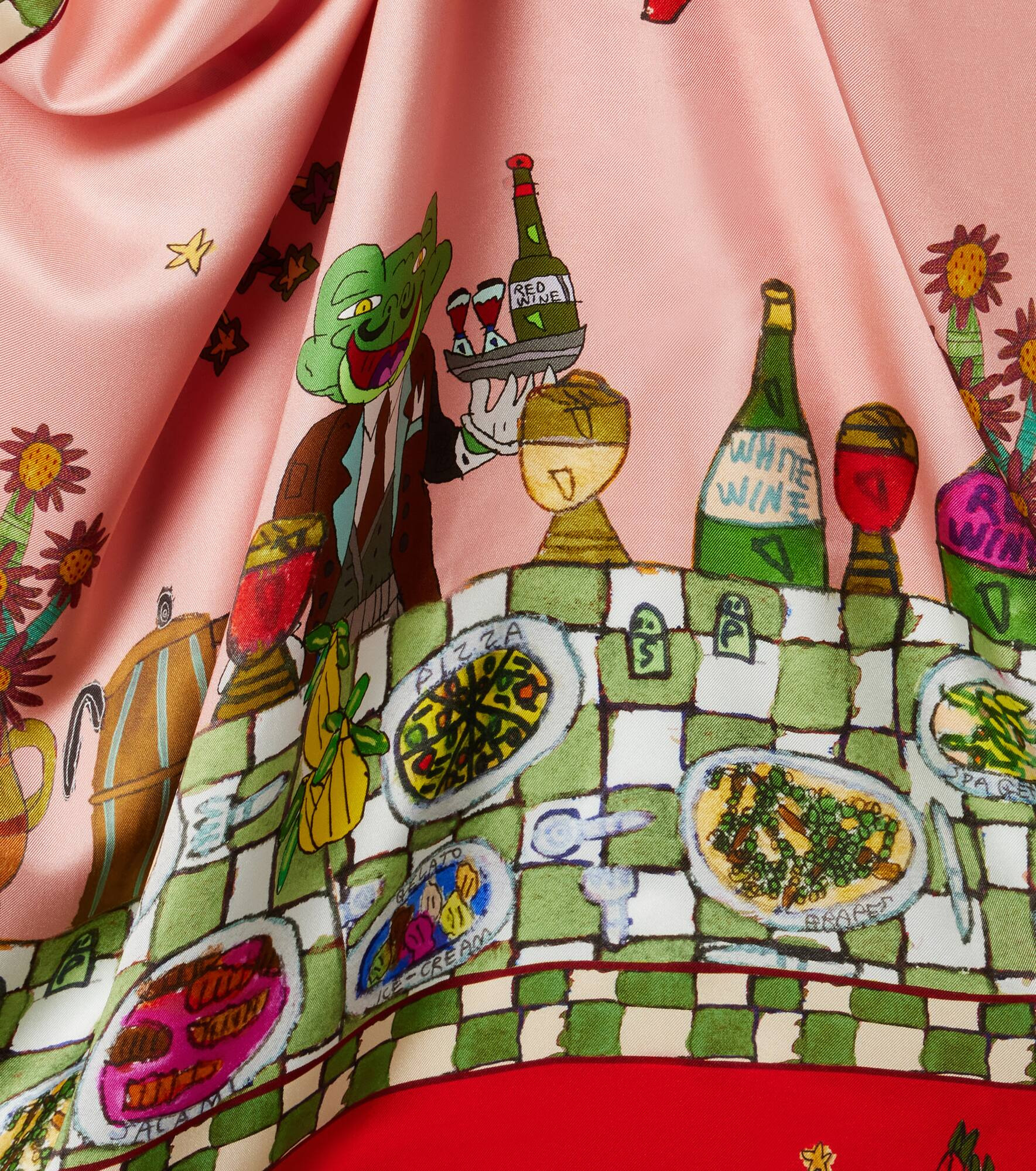 x Greg Sindel Contessa printed silk scarf - 4