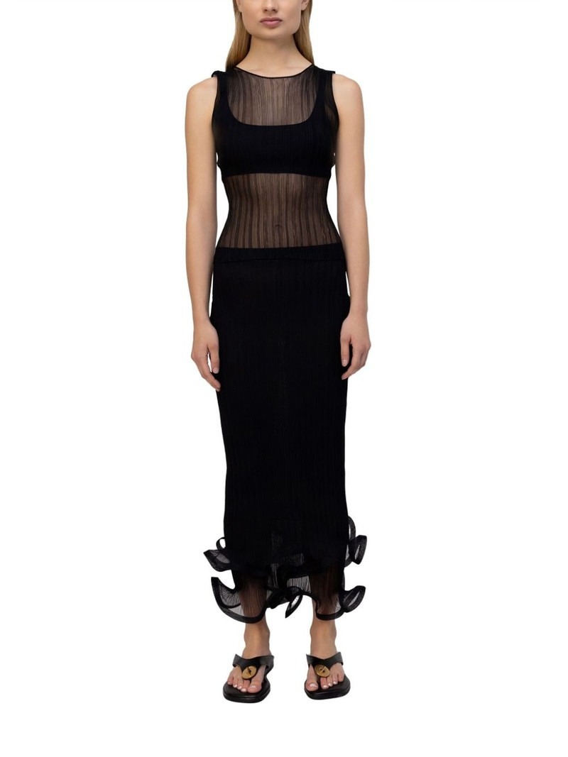 SIMKHAI Oakley semi-sheer tank top outlook