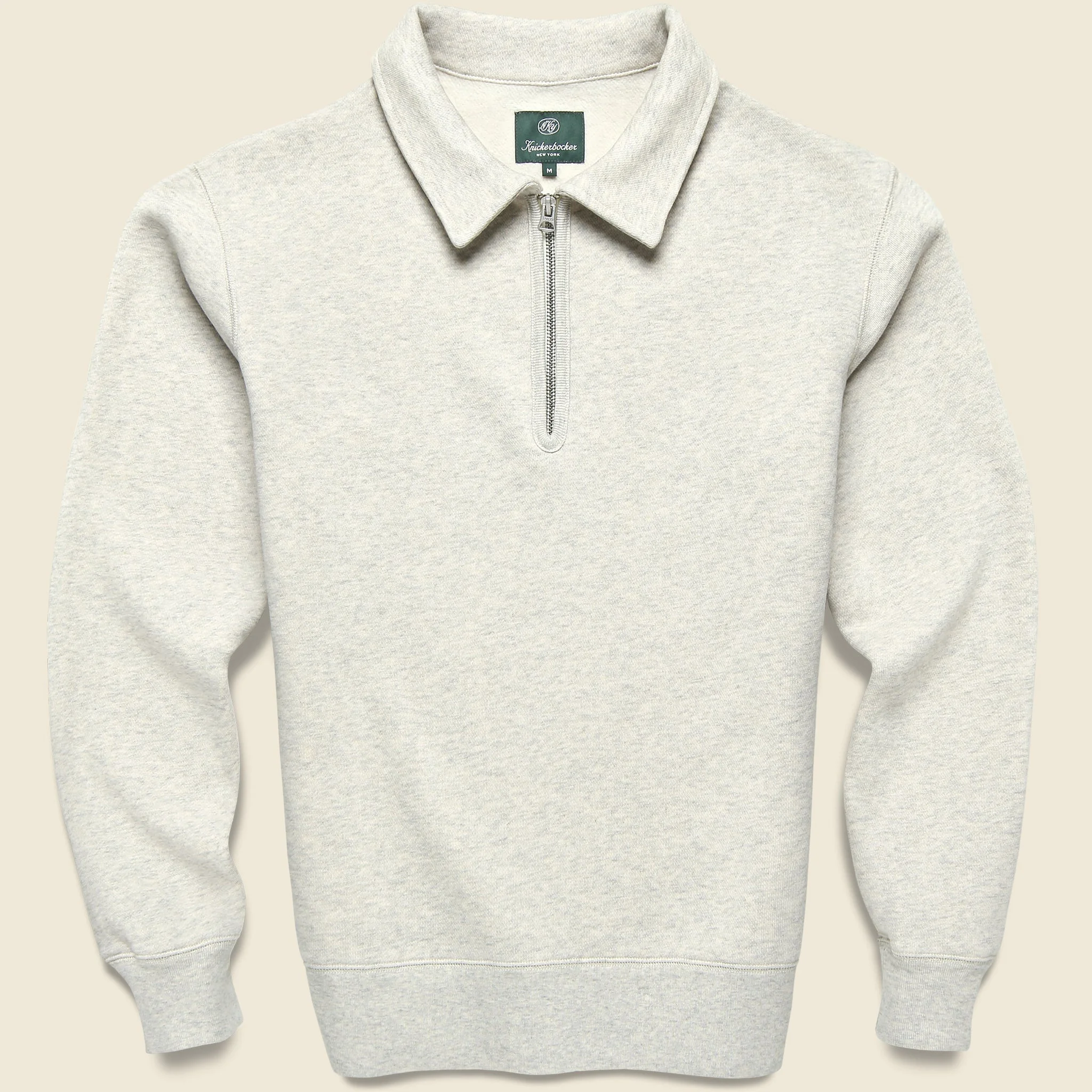 50s Quarter Zip - Oat Grey - 1