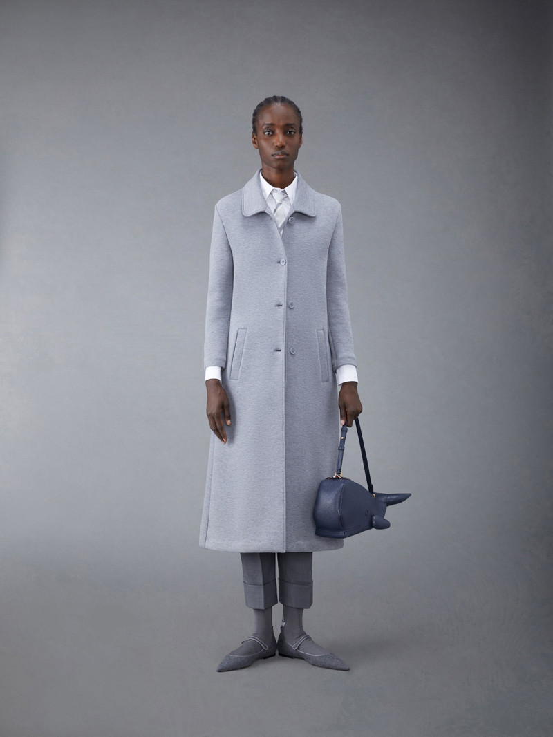 Double Face Cotton Tech Round Collar Overcoat 3