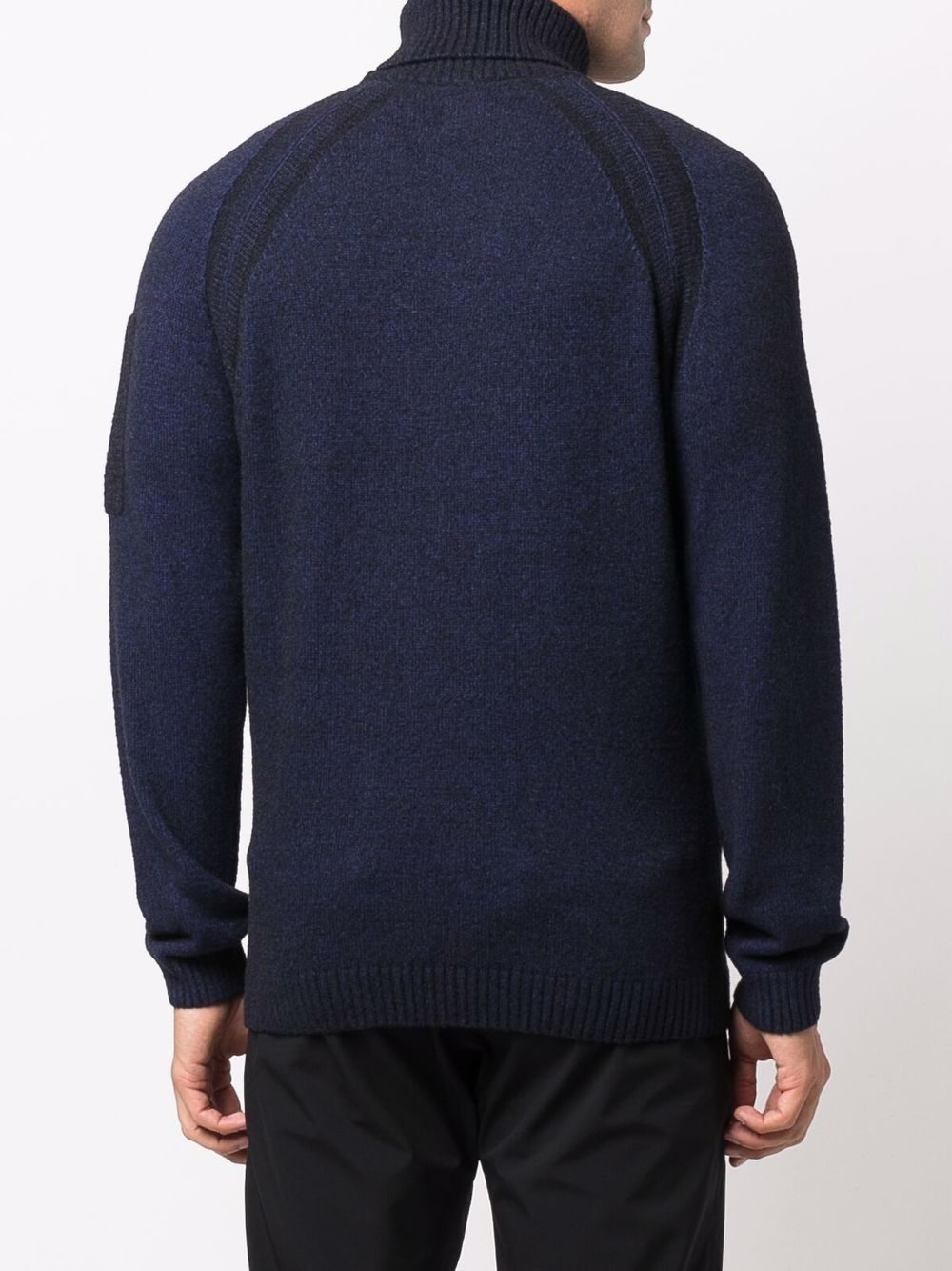 logo-patch roll-neck jumper - 4