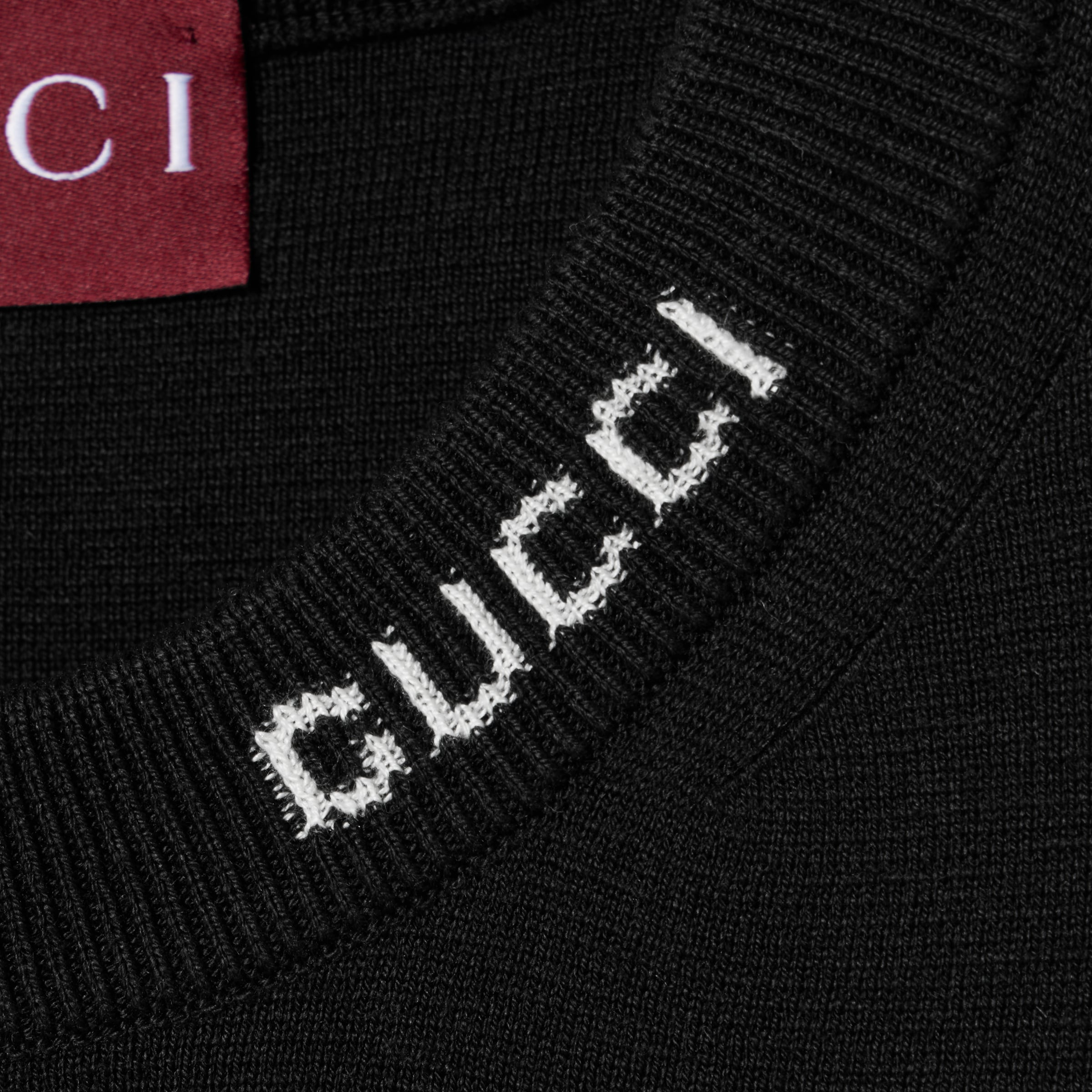 Silk cotton T-shirt with Gucci intarsia - 6