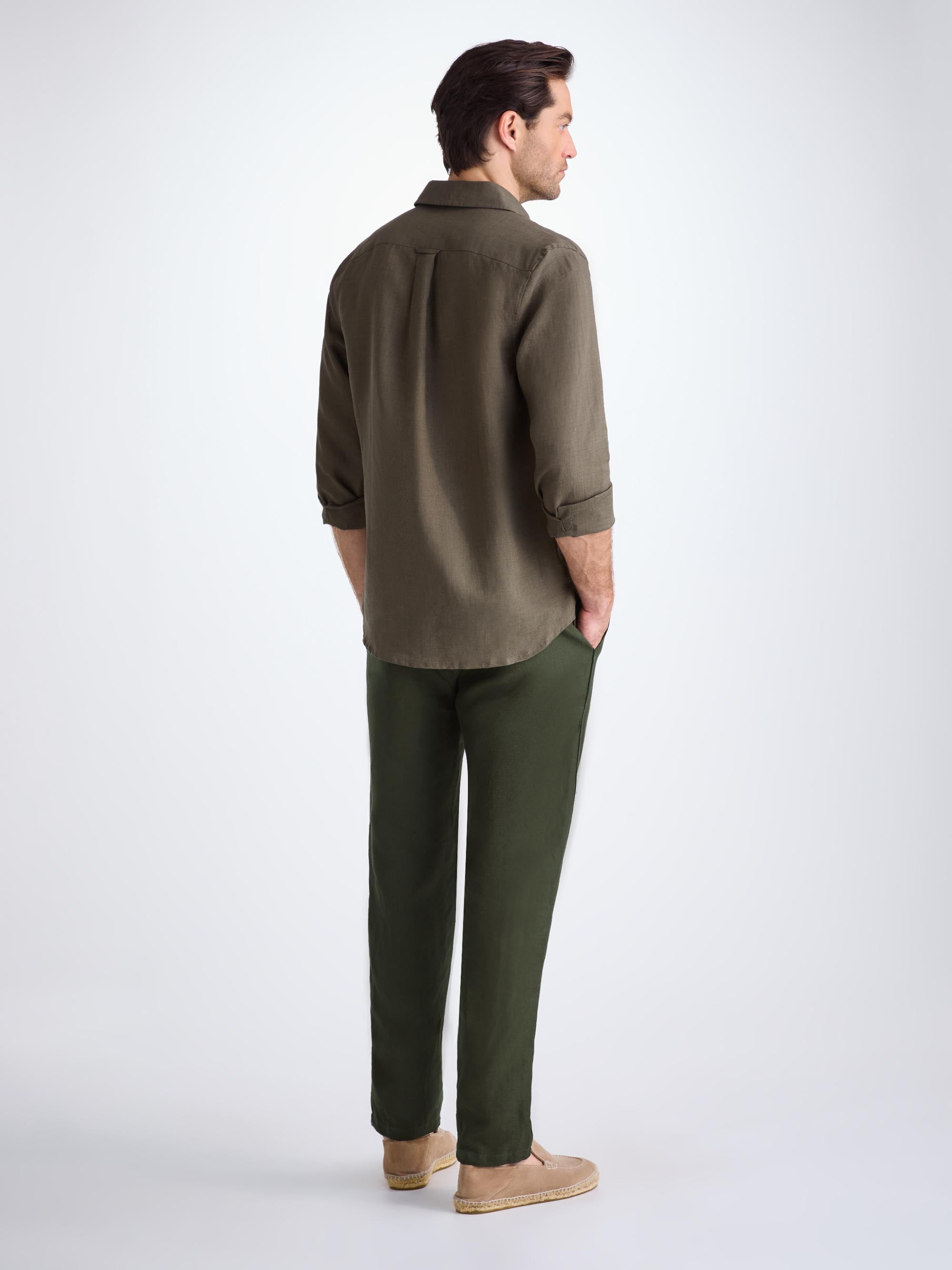 Men's Pants Sydney Linen Khaki - 4