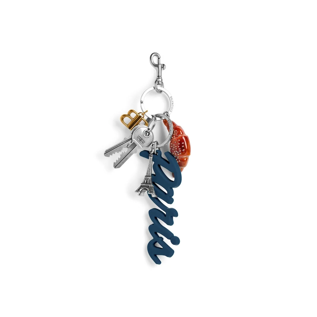 Women's Tourist Paris Croissant Charm/keychain in Multicolor - 1