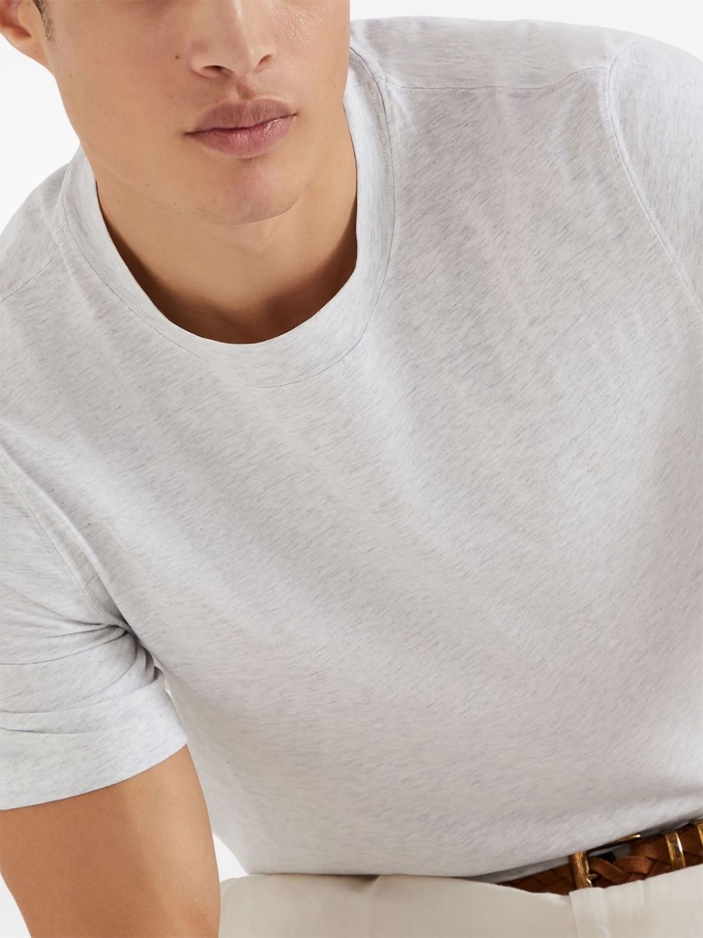 mÃ©lange-effect cotton-blend T-shirt - 5