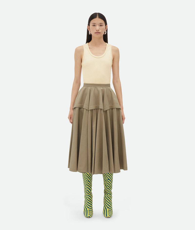 Compact Cotton Skirt - 1