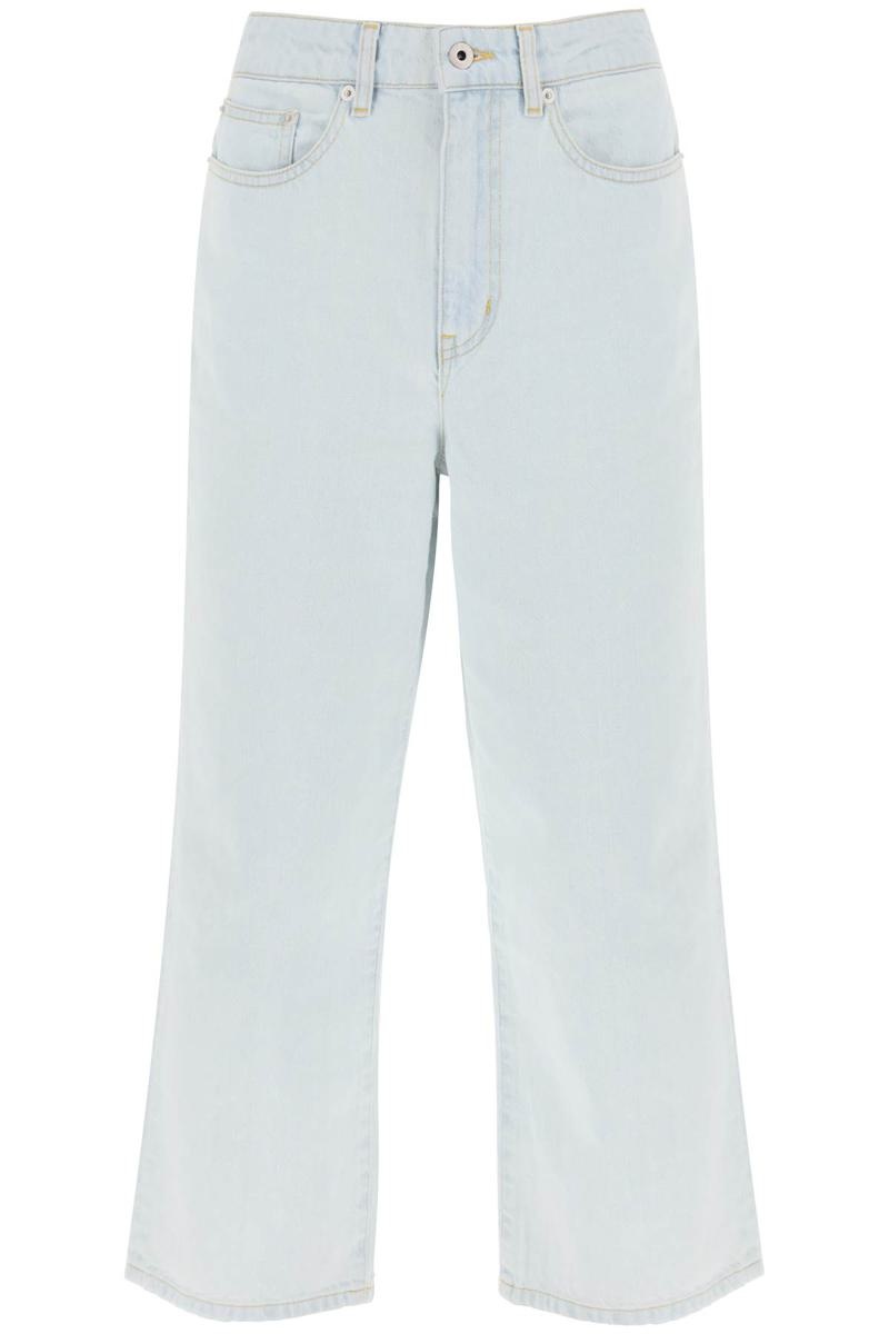 KENZO 'SUMIRE' CROPPED JEANS WITH WIDE LEG - 1