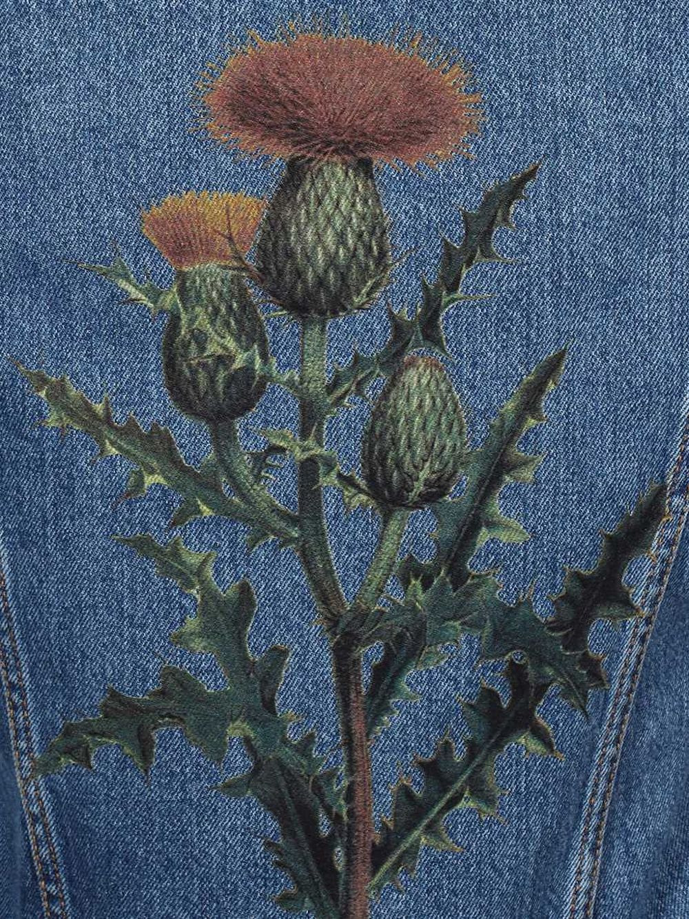 rabbit-patch denim jacket - 3