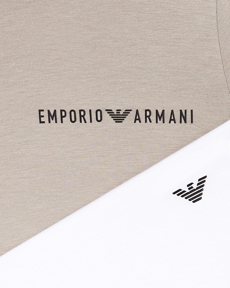 EMPORIO ARMANI TWO-PACK OF ASV LOUNGEWEAR T-SHIRTS IN SOFT-TOUCH VISCOSE outlook
