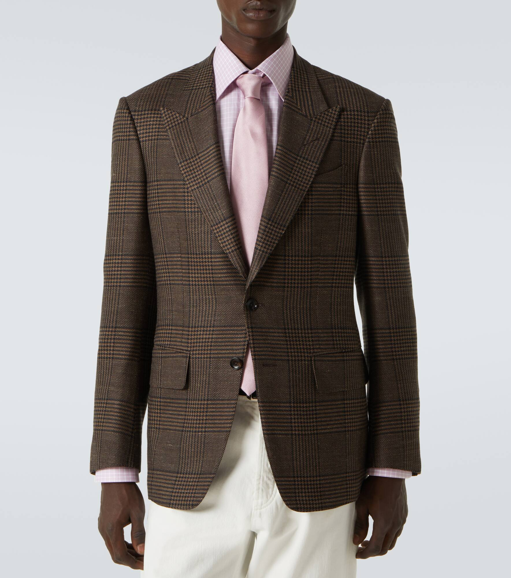 Shelton wool, silk, and linen blazer - 3