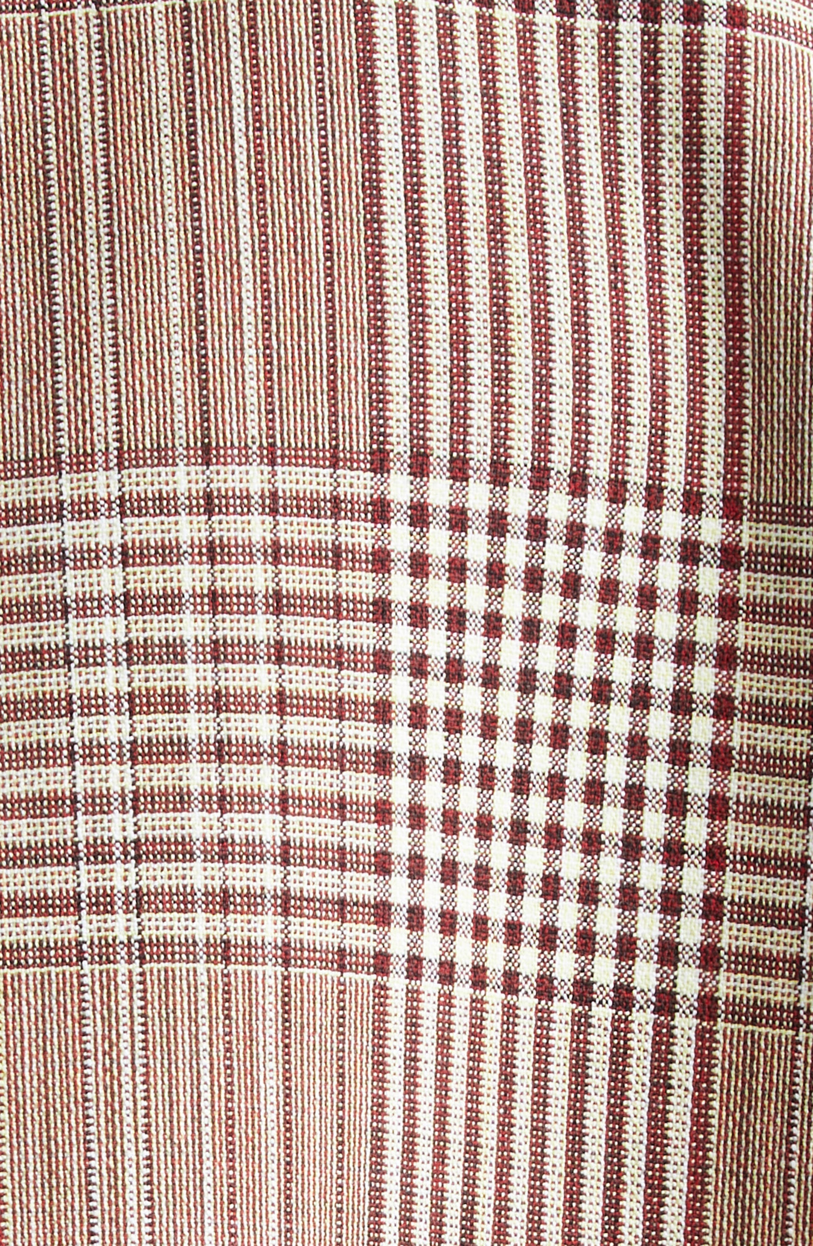 Bottega Veneta Relaxed Fit Check Double Face Cotton Blend Blazer in Brown/White/Yellow at Nordstrom - 6