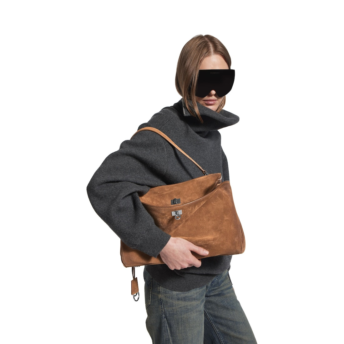 Women's Rodeo Handbag Medium in Camel - 9