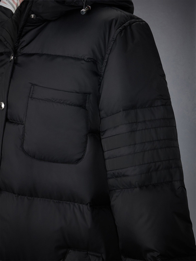 Downfilled 4-bar Hooded Shirtdress 4