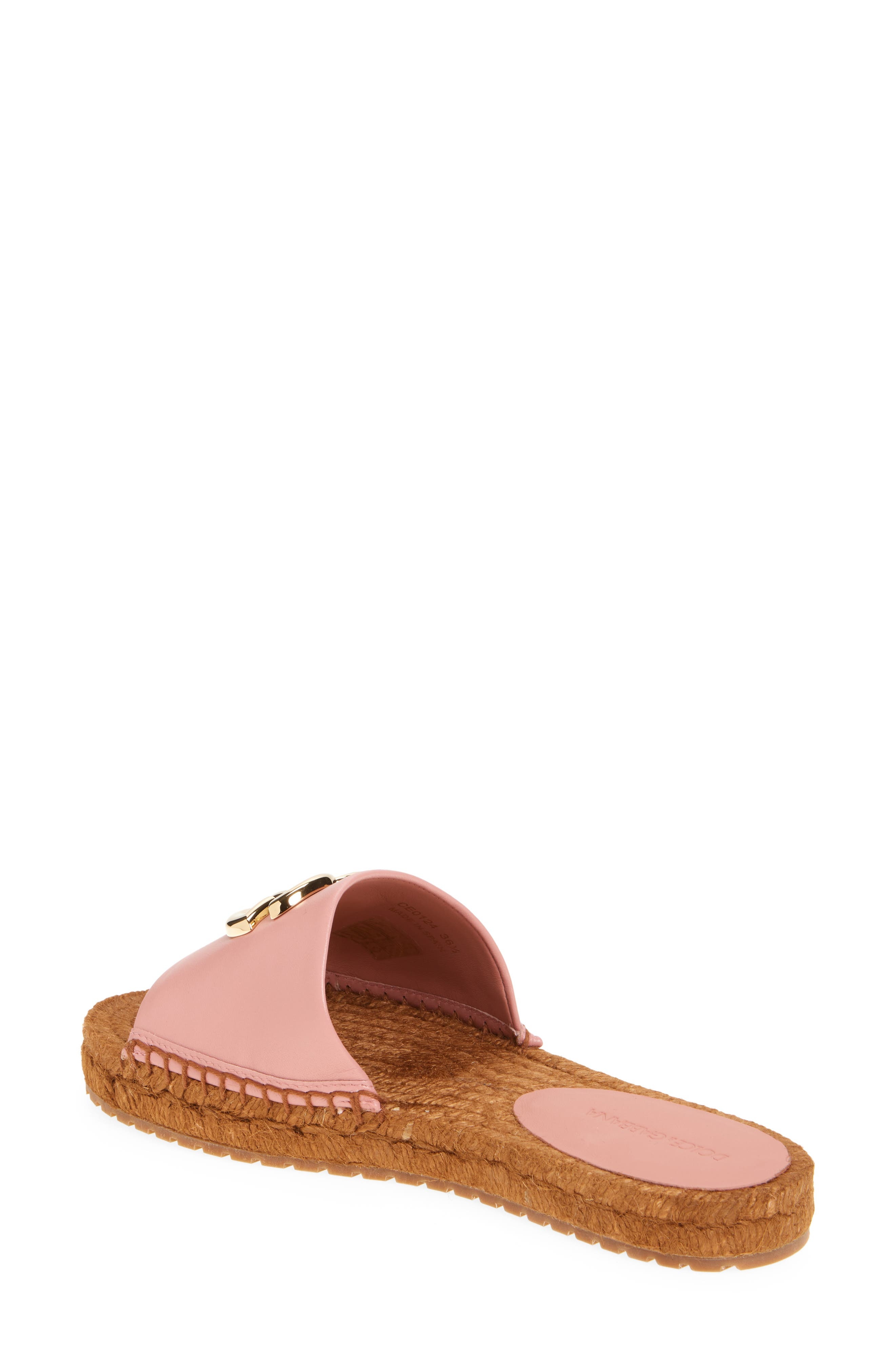 Dolce&Gabbana DG Logo Espadrille Flat Sandal in Rosa at Nordstrom - 2