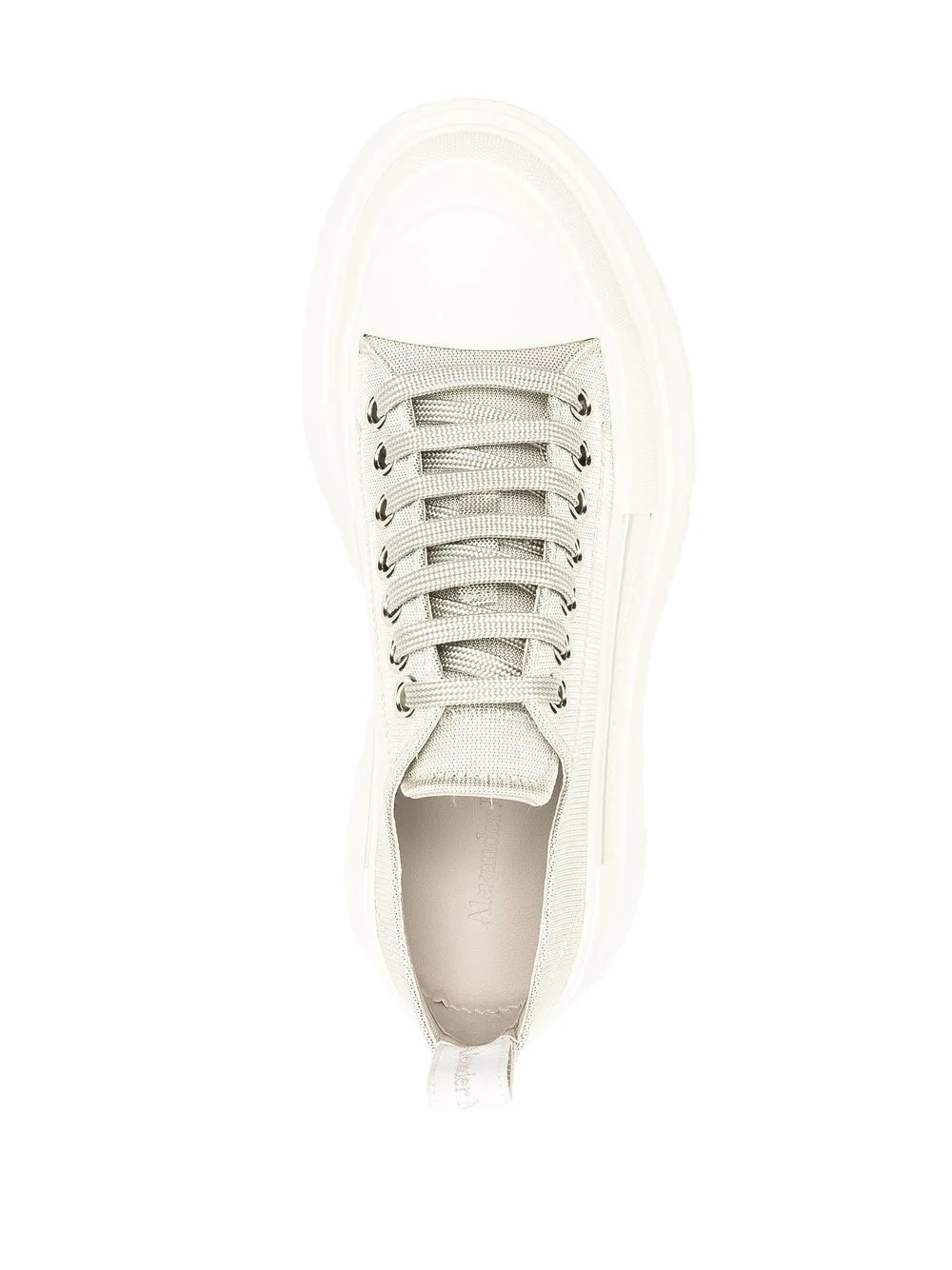 lace-up leather trainers - 4