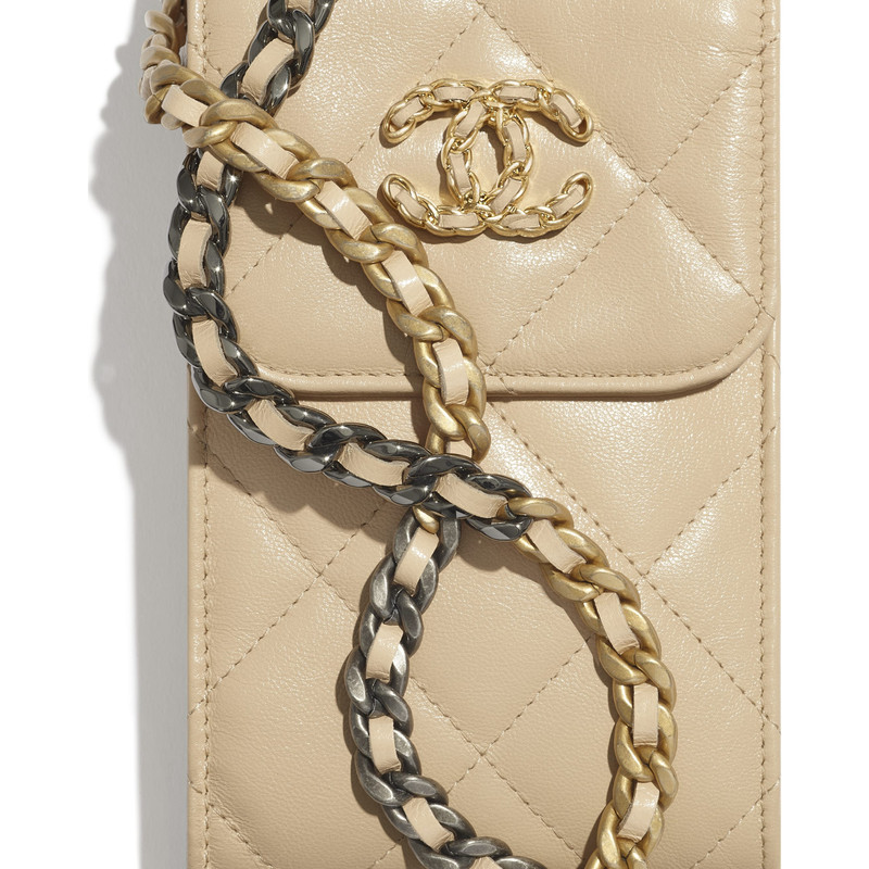 CHANEL 19 Phone Holder with Chain 4