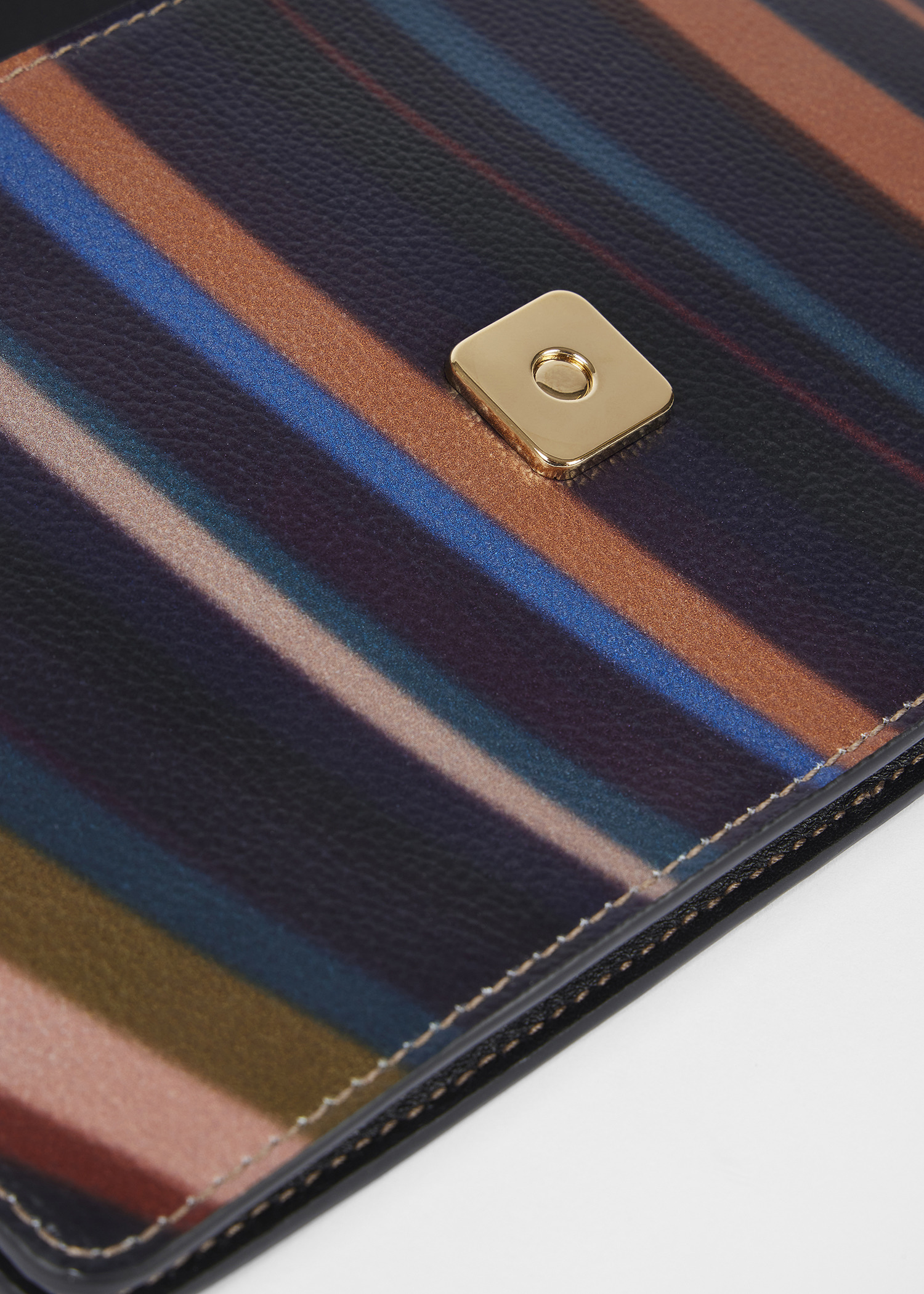 Women's 'Midnight Swirl' Leather Pouch Bag - 7