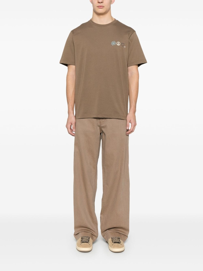 EMPORIO ARMANI Shitake Flower Peace T-shirt outlook