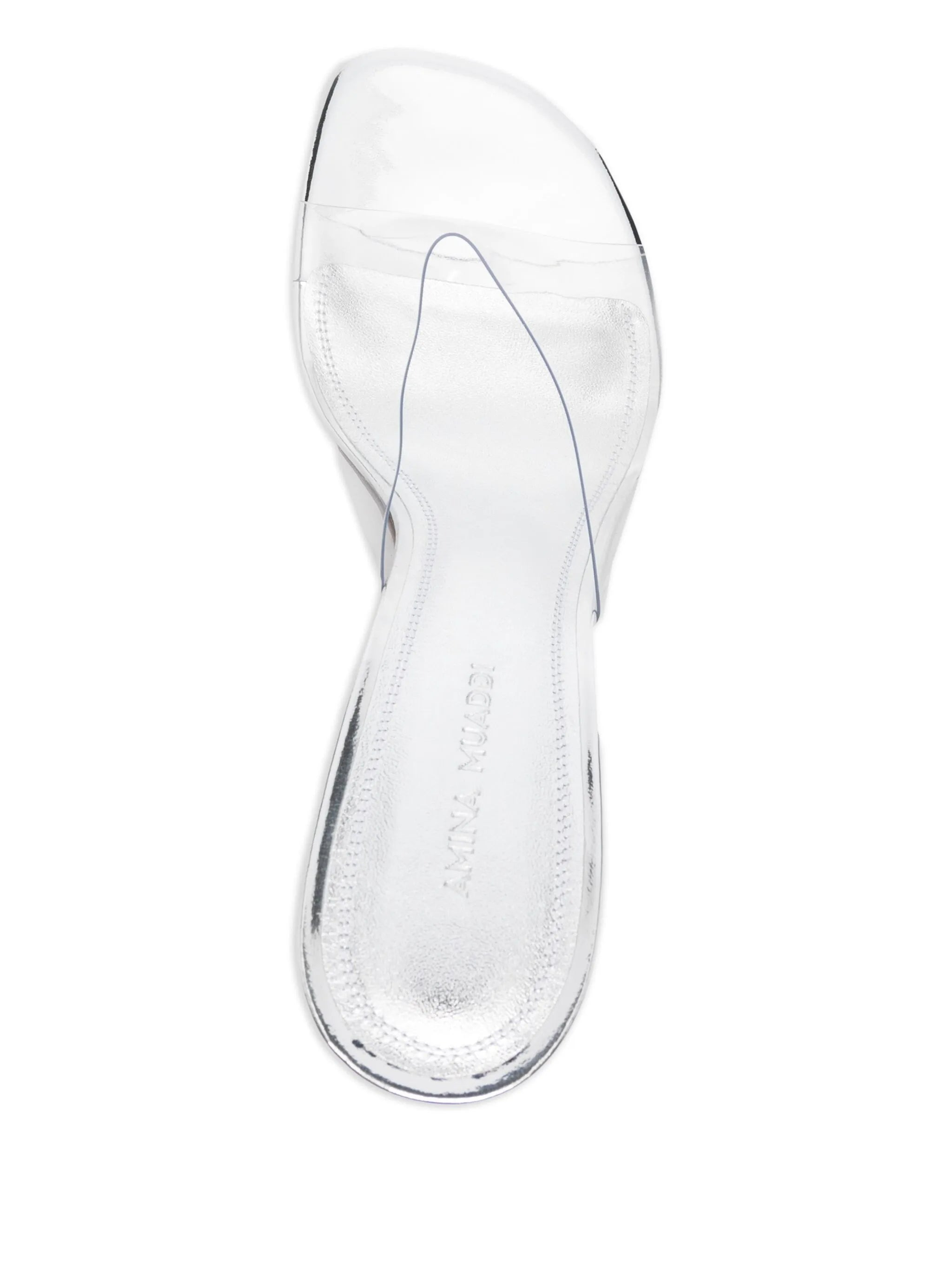 Amina Muaddi 90mm Taylor Glass Slipper Sandals - 4