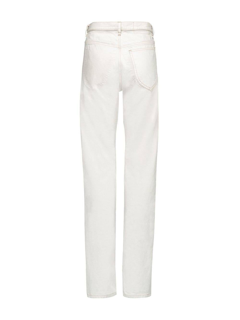 high-waisted straight-leg jeans - 6