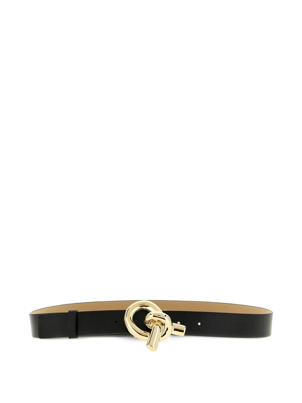 sculptural knot leather belt - 1