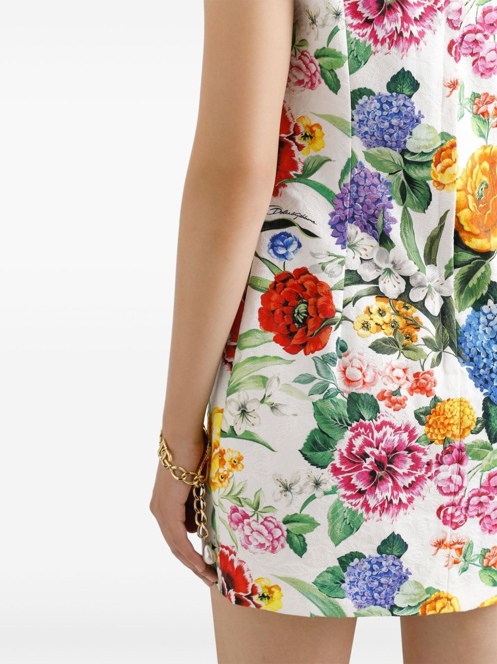 floral-print mini dress - 5