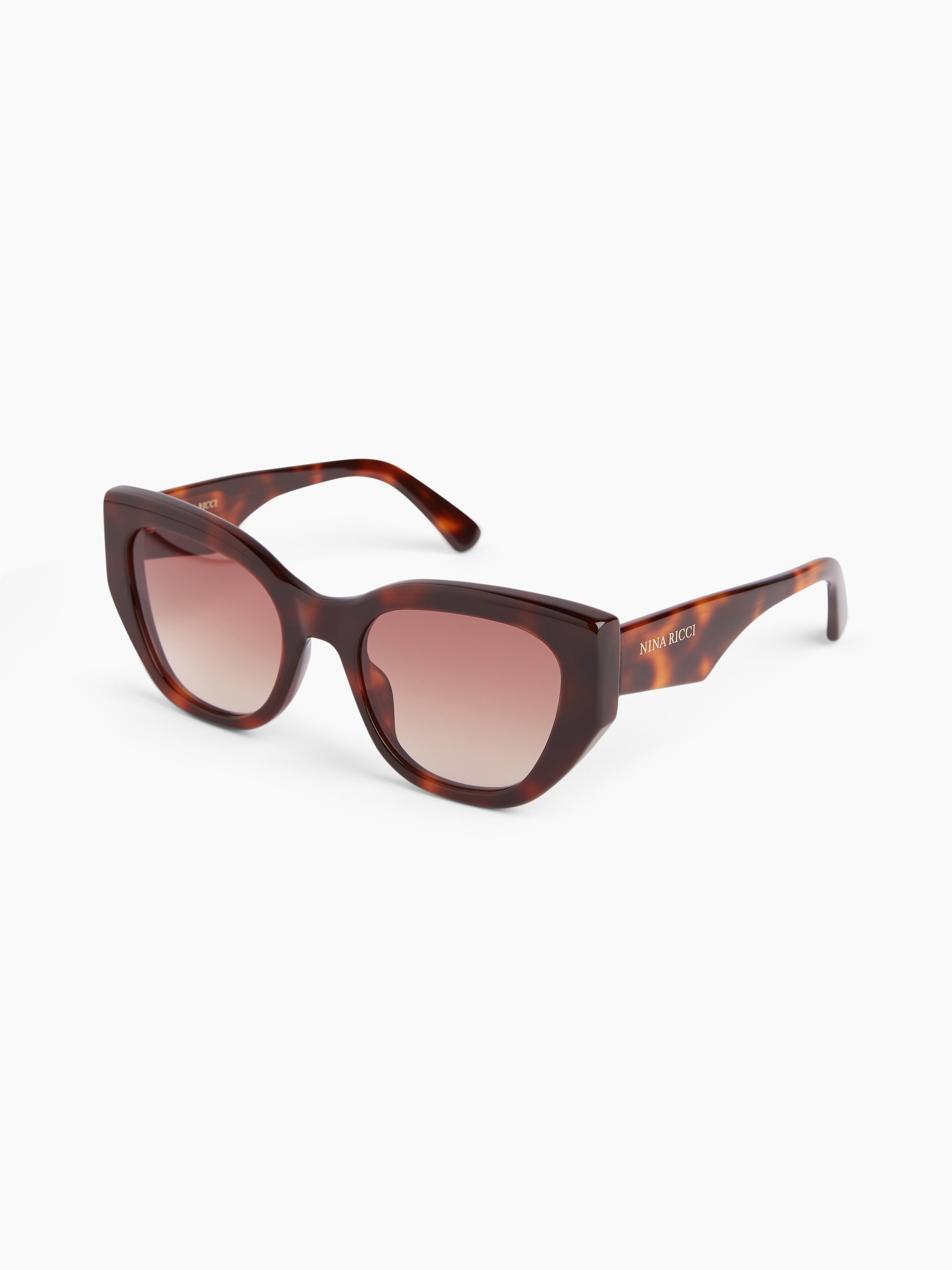 Waves butterfly shiny havana Sunglasses - 4