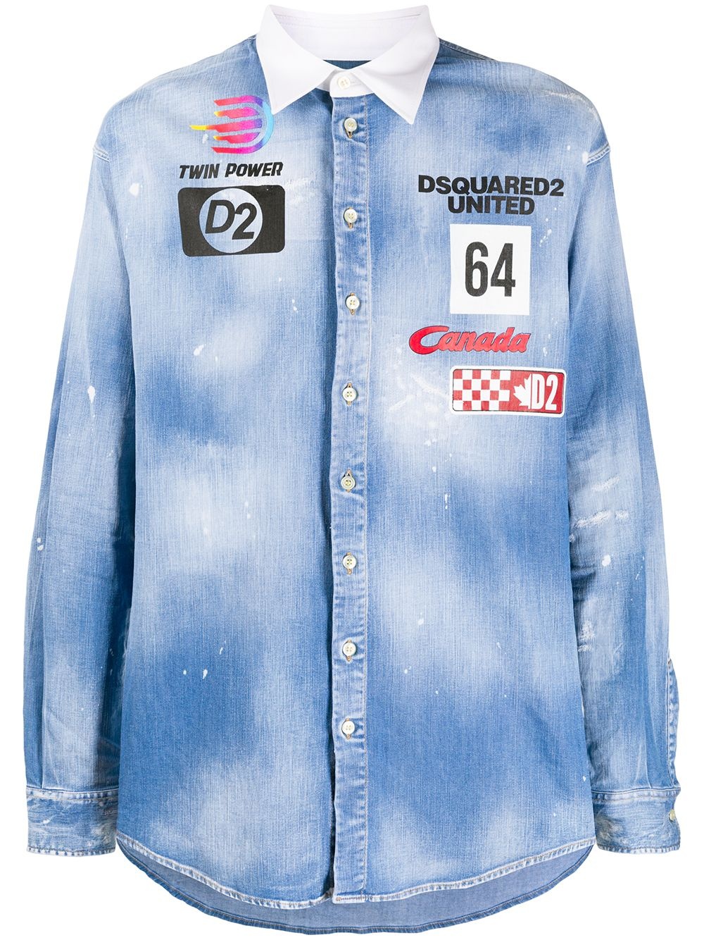 Twin Power denim shirt - 1