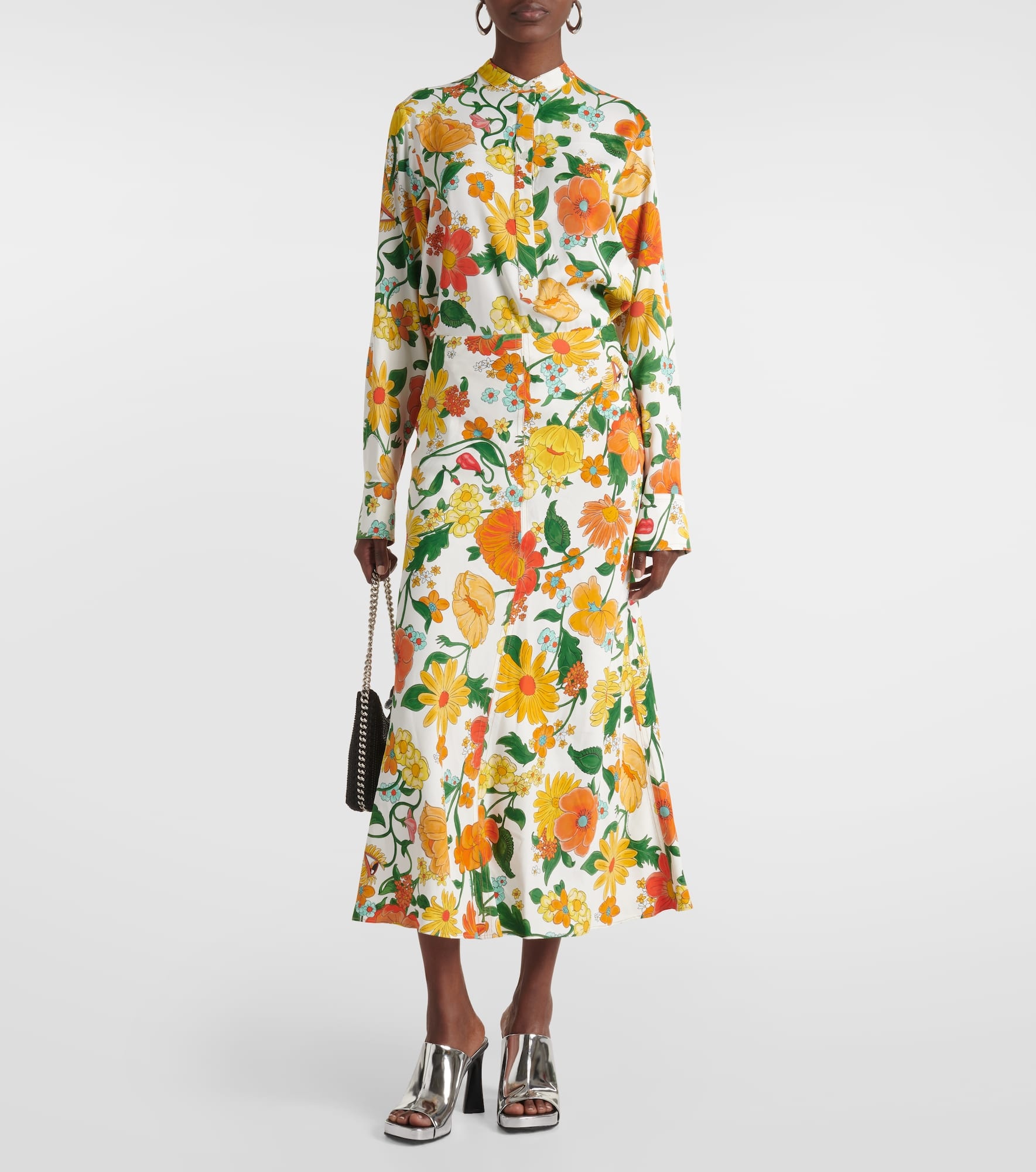 Floral cady maxi skirt - 2