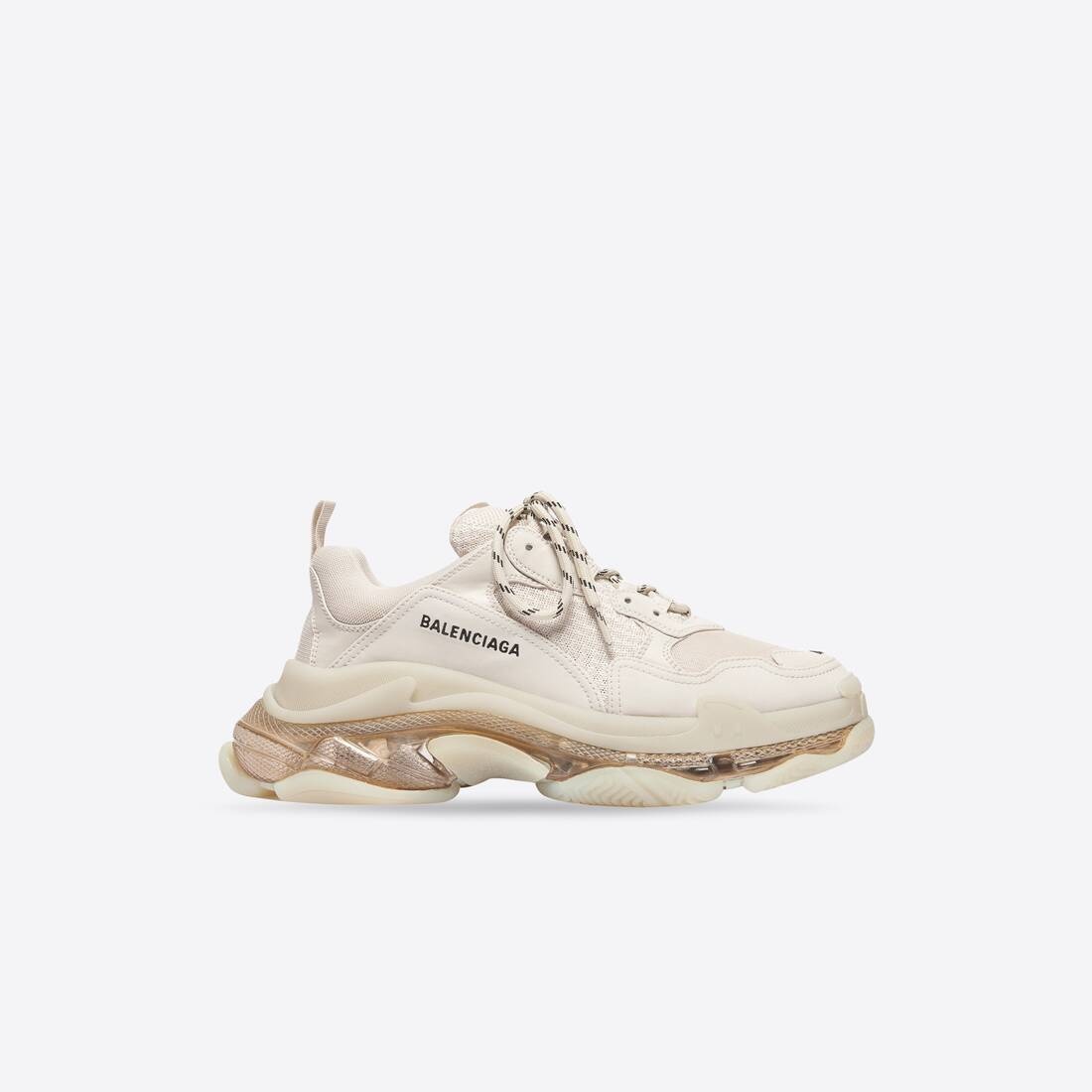 Men's Triple S Sneaker Clear Sole in White - 1