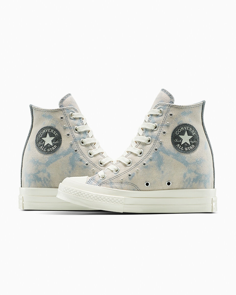 Chuck 70 Wedge Platform Washed Denim - 7
