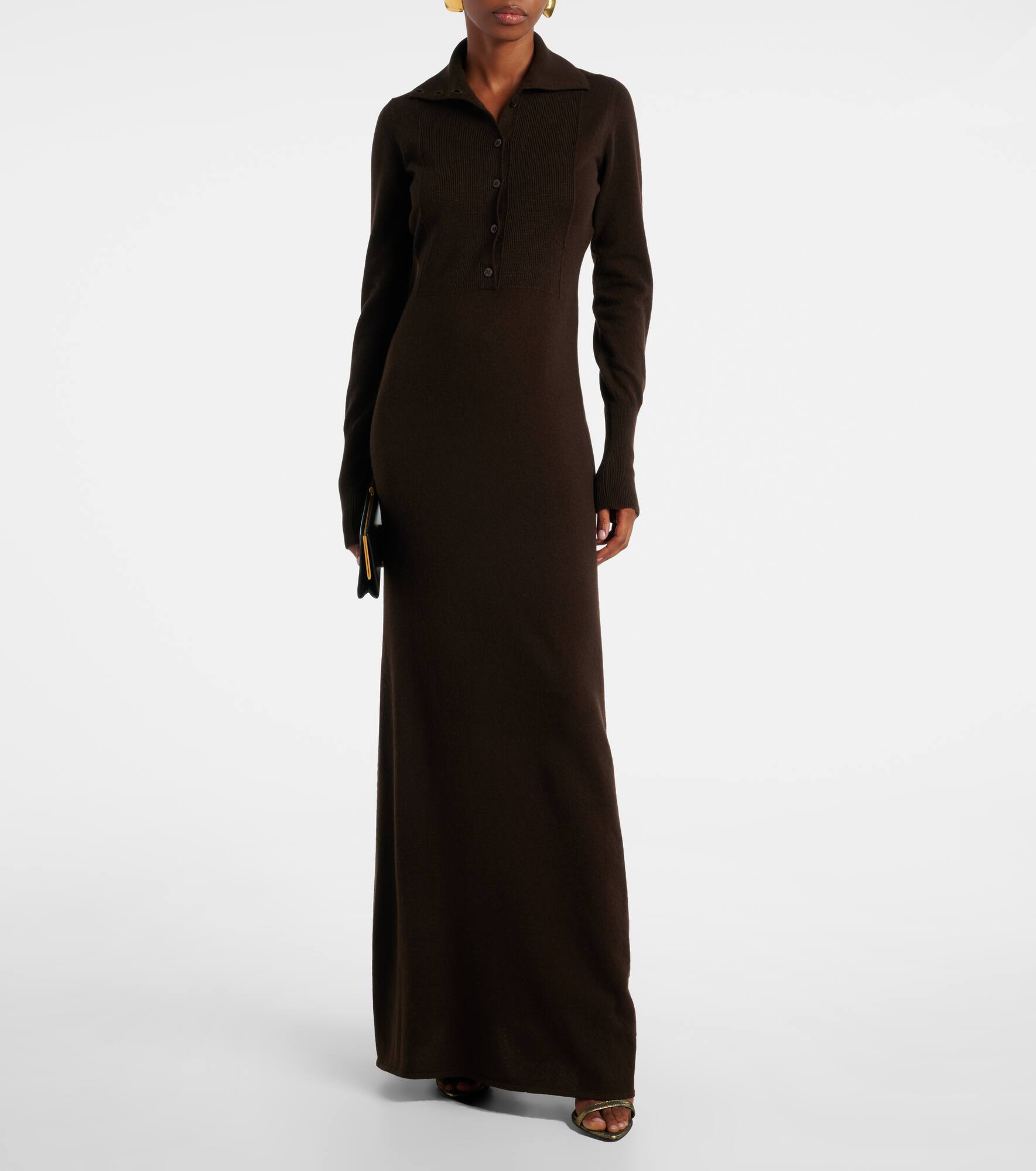 Knitted cashmere maxi dress - 2