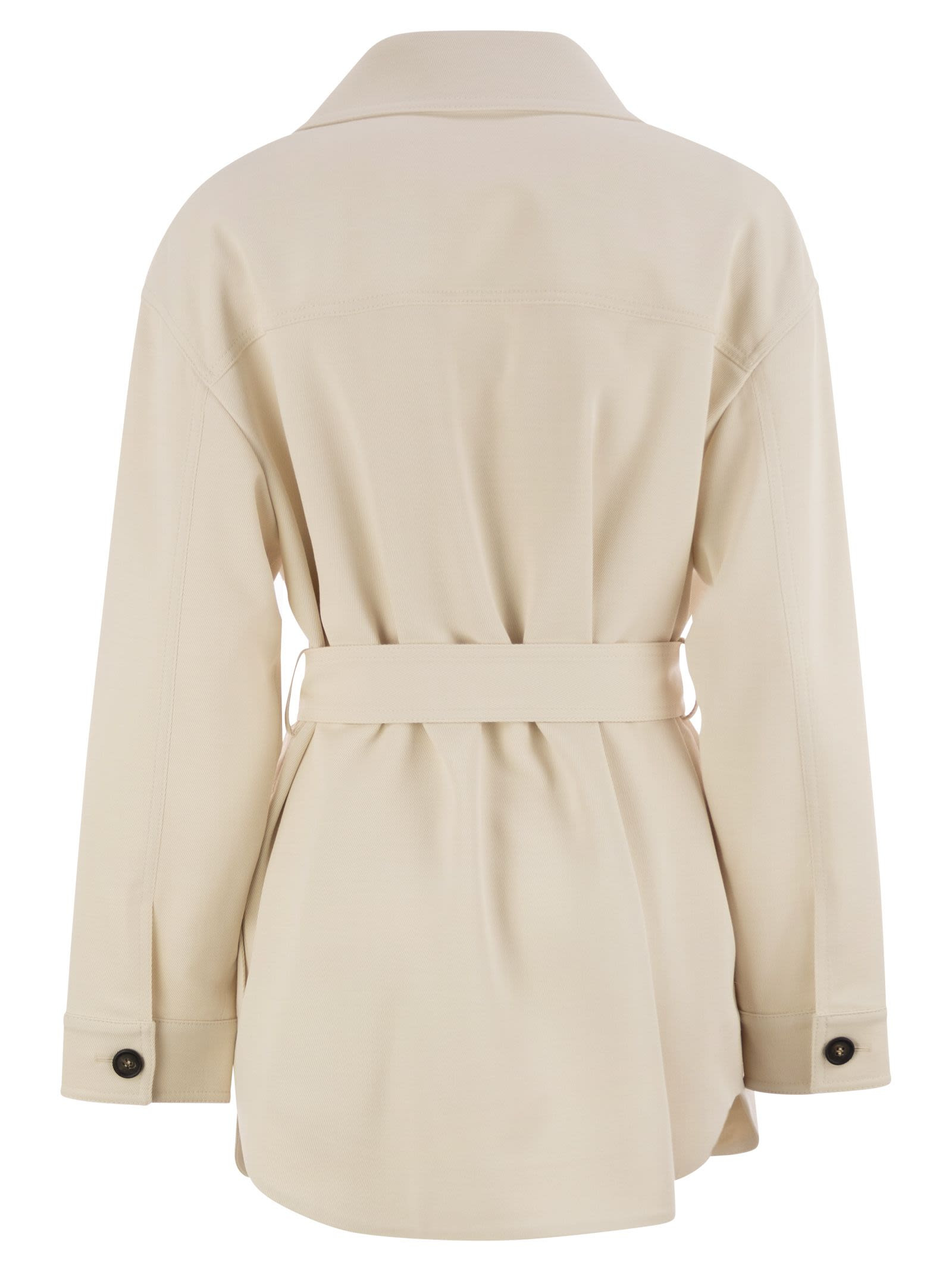Brunello Cucinelli Women Viscose And Wool Safari Jacket - 2