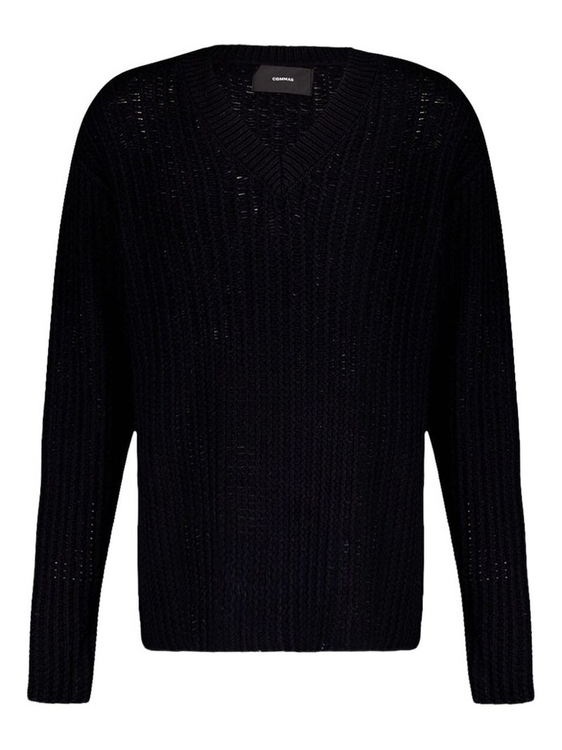 V-neck knit sweater 1