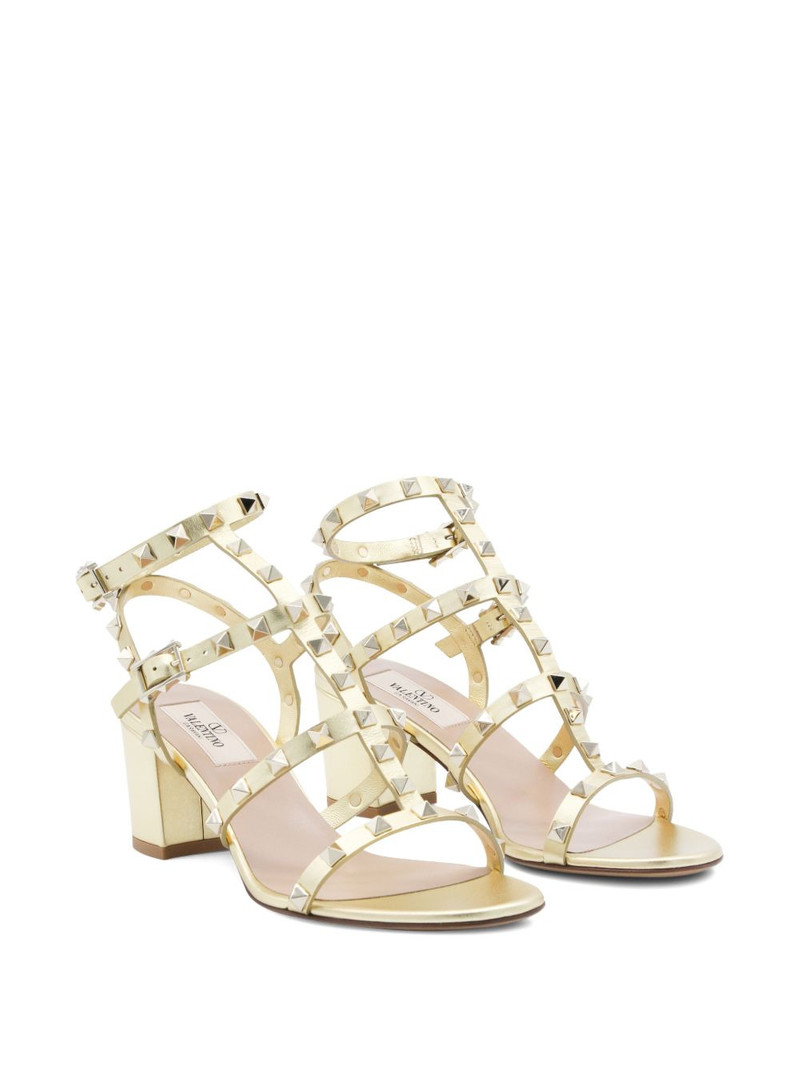 Valentino stud-embellishment buckle sandals outlook