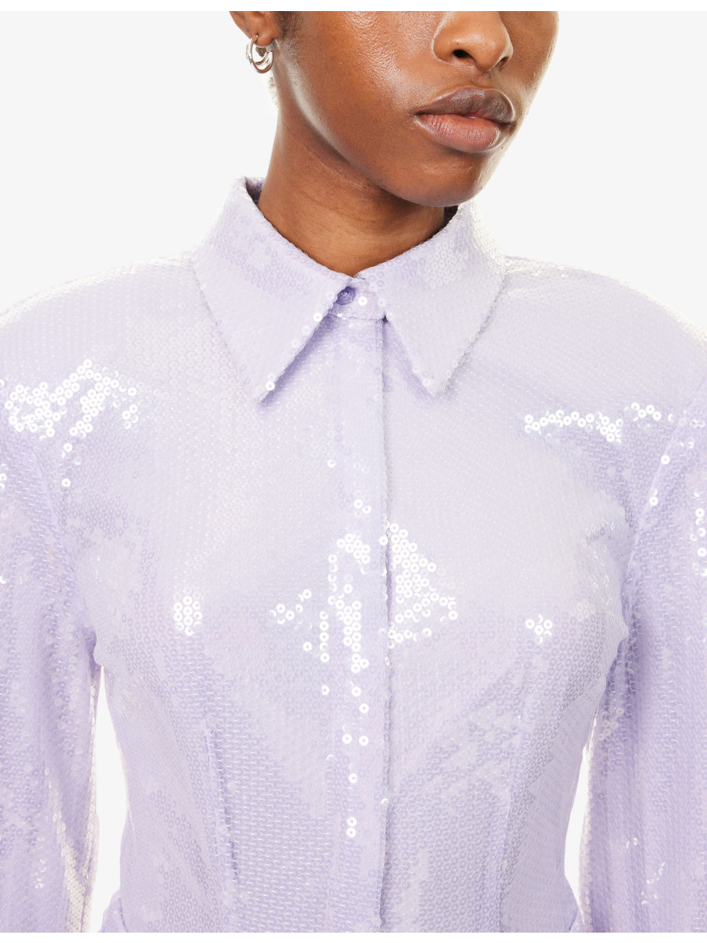 Lou Long-Sleeve Sequin-Embellished Mini Dress - 5