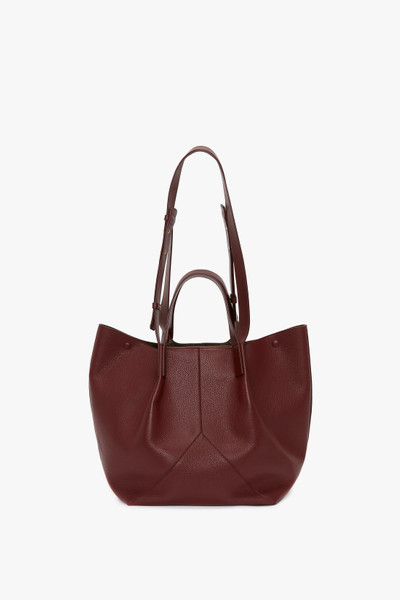 Victoria Beckham The Medium Tote In Burgundy Leather outlook