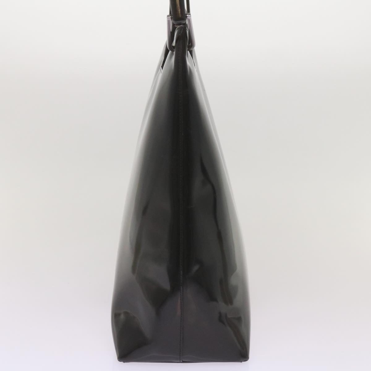 GUCCI Bamboo Hand Bag Leather Black - 4
