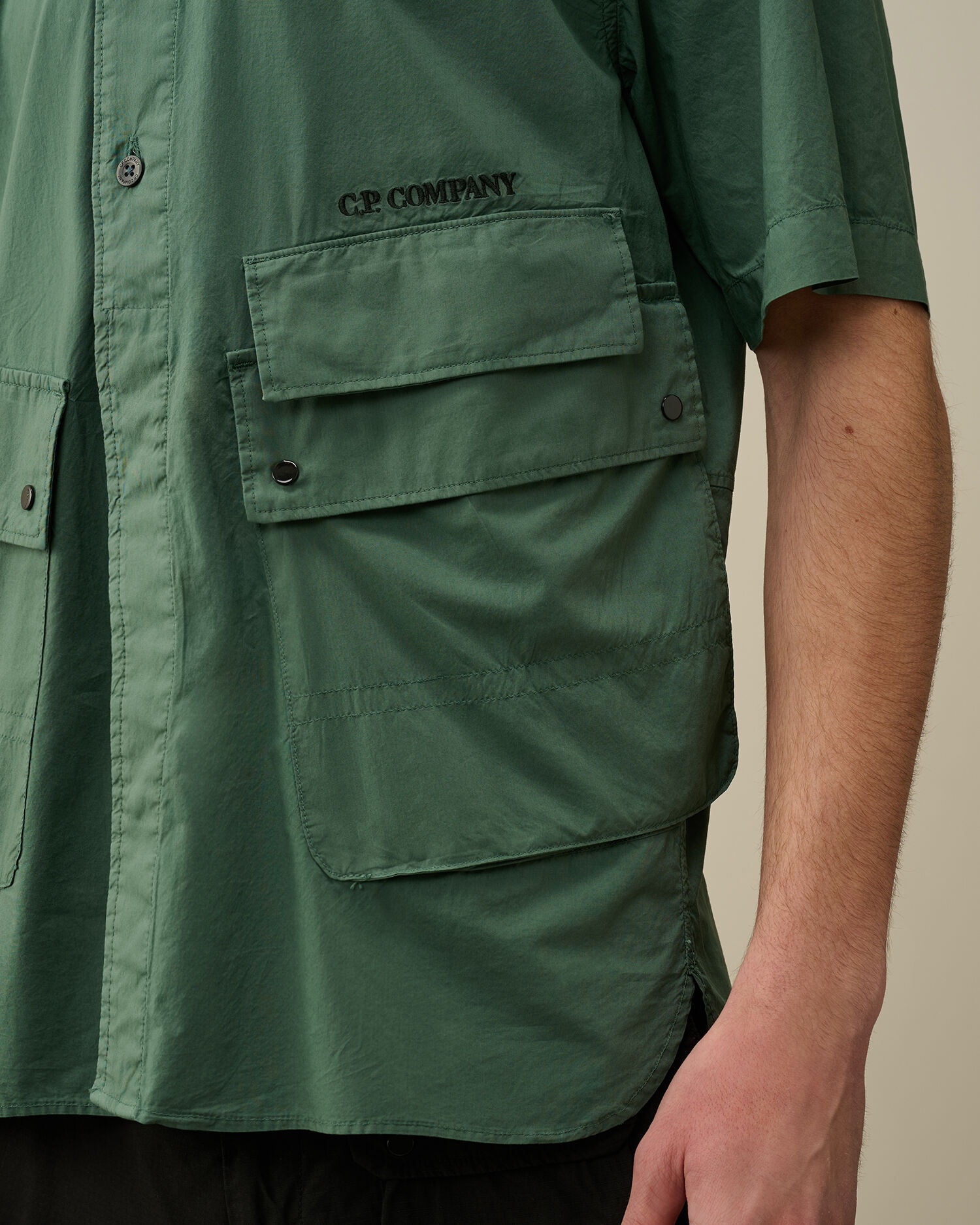 Cotton Popeline Pocket Shirt - 4
