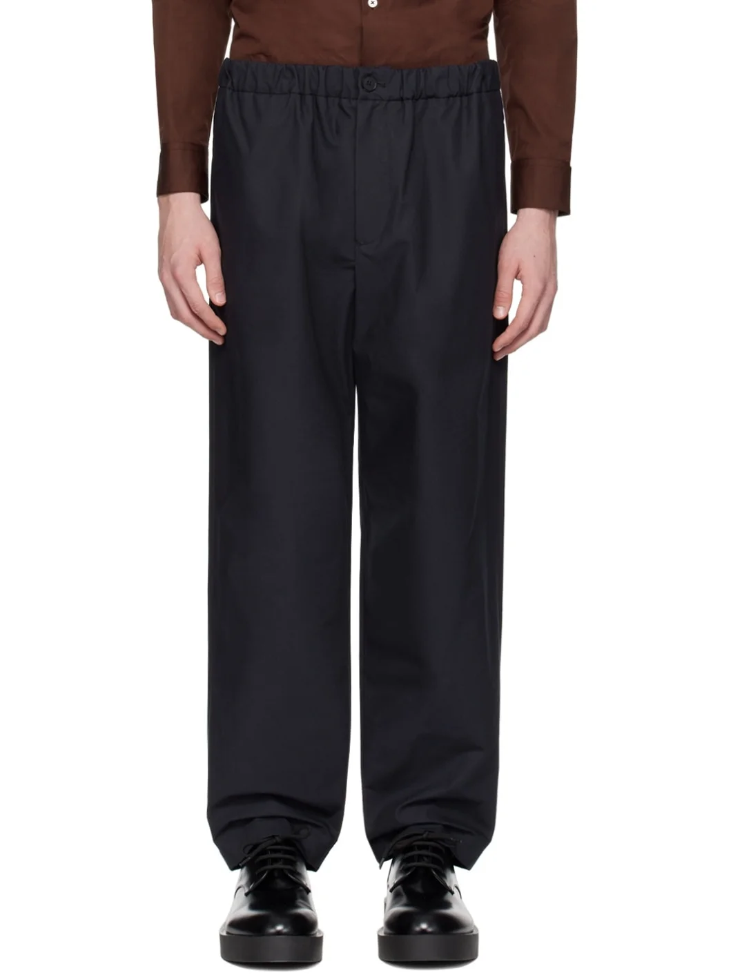 Navy Four-Pocket Trousers - 1