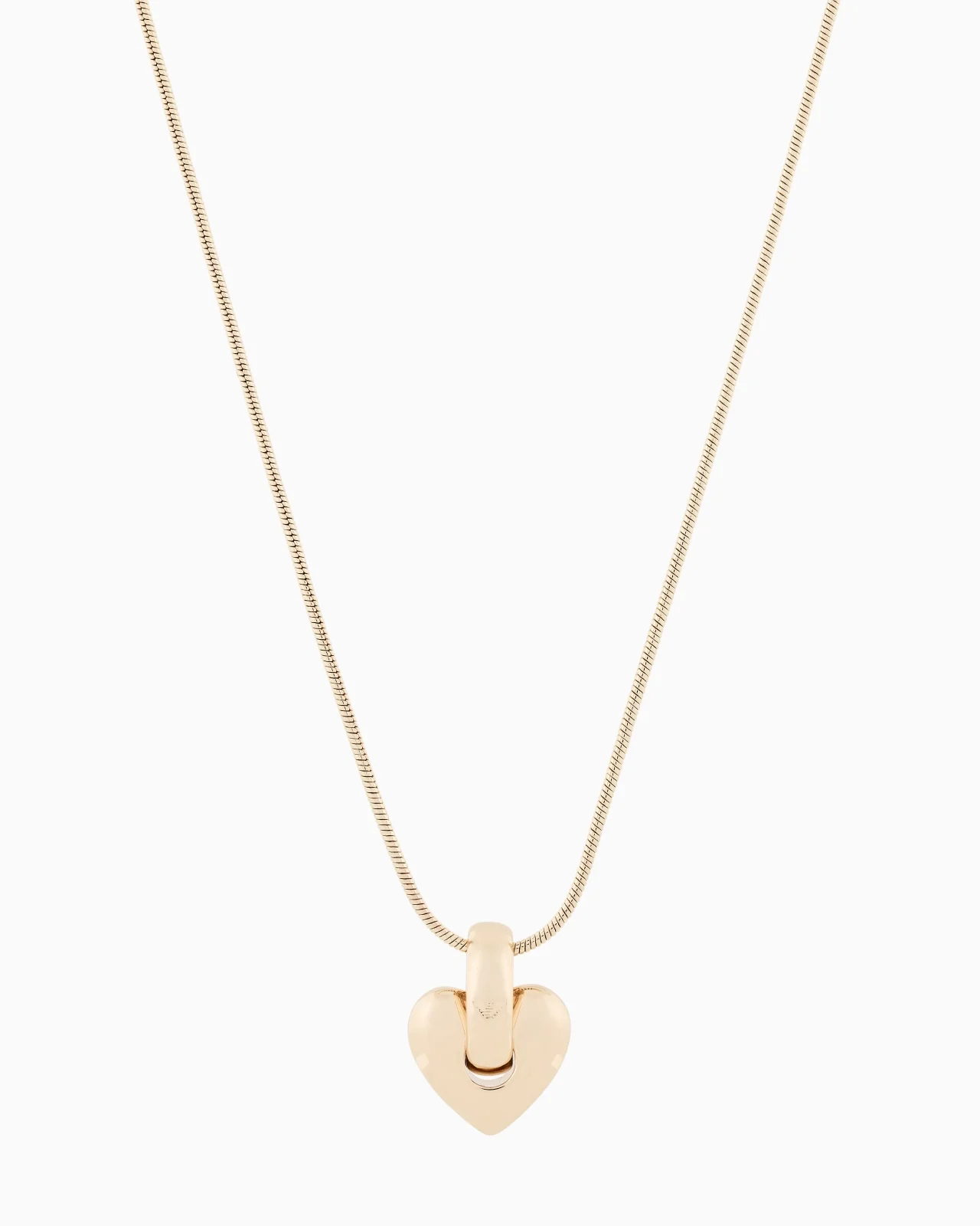 GOLD-TONE BRASS PENDANT NECKLACE - 1