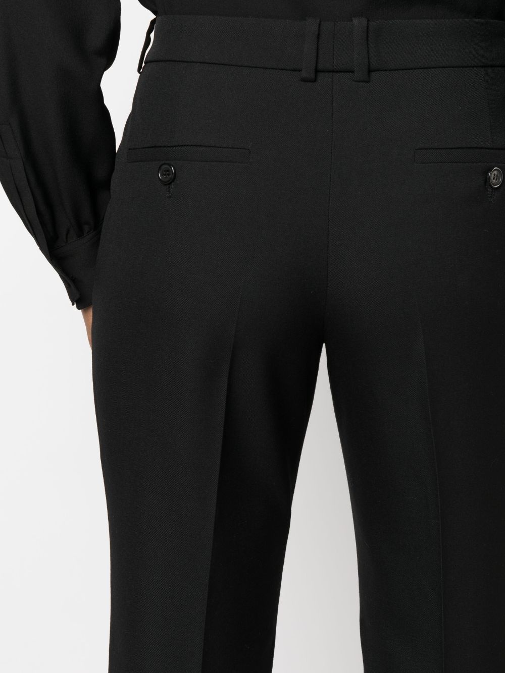 high-waist flared trousers - 5