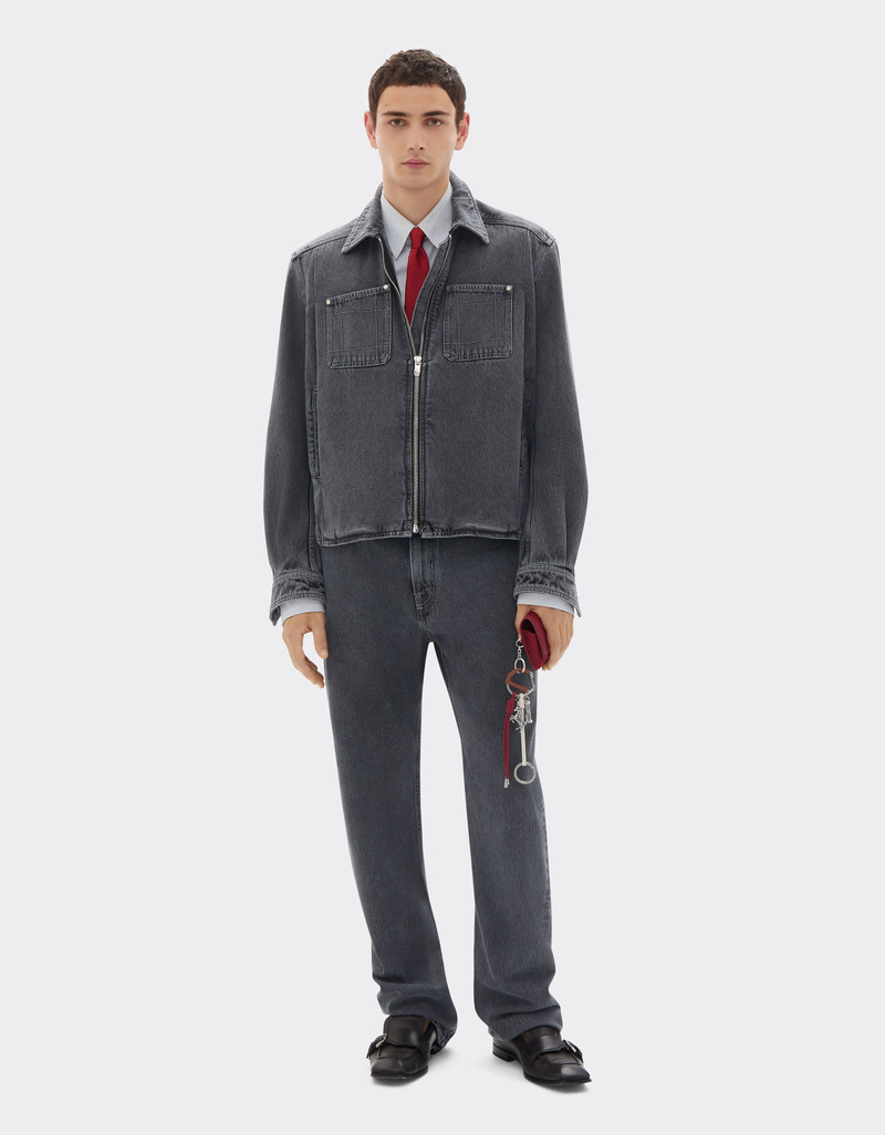 Ferrari Dark marbled denim jacket outlook