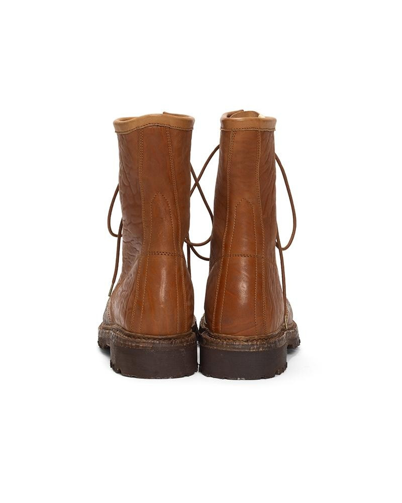 SCOUT PLAIN TOE BOOTS HI-FOLK BROWN 4