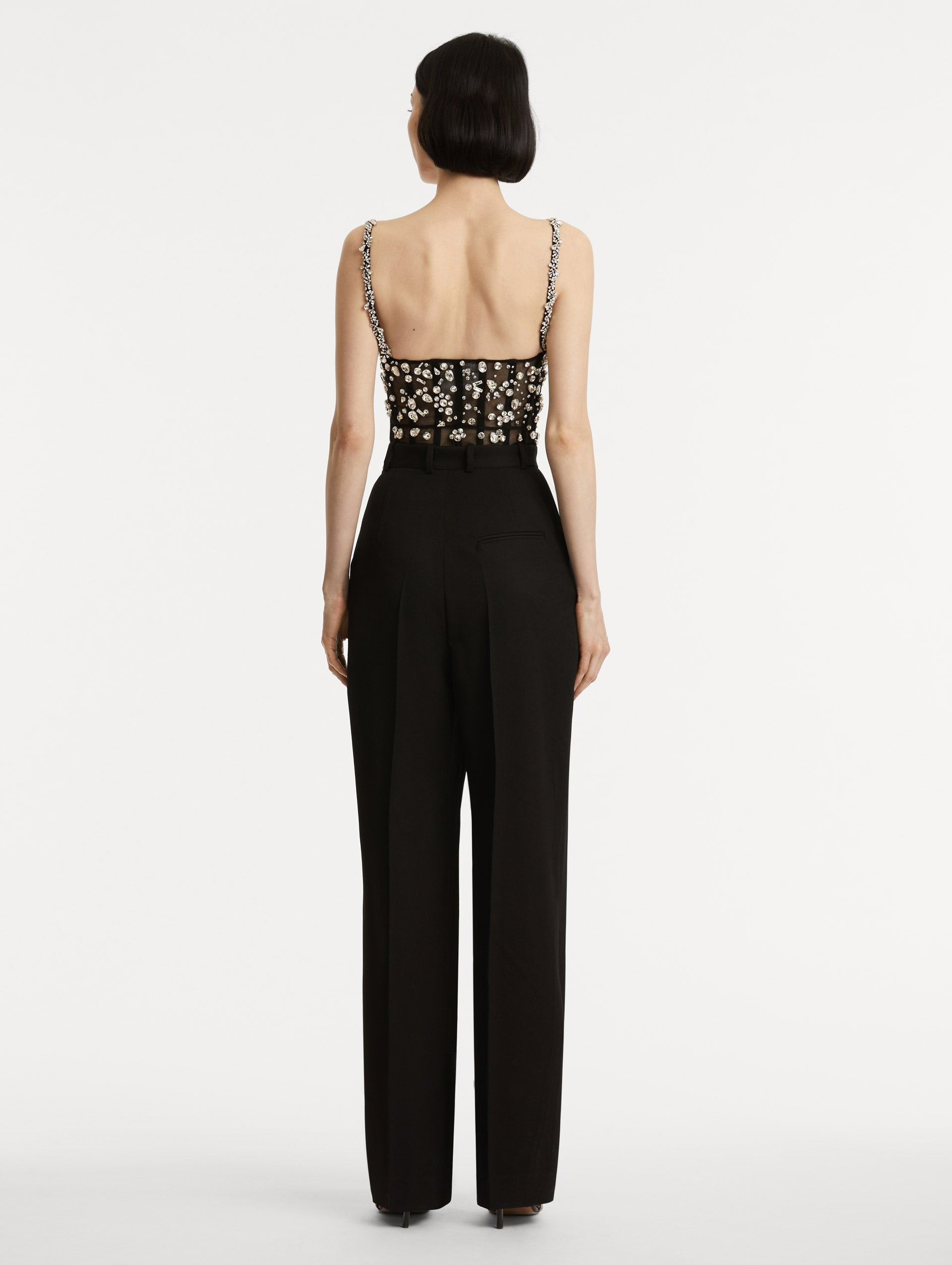 CRYSTAL CLUSTER EMBROIDERED JUMPSUIT - 3