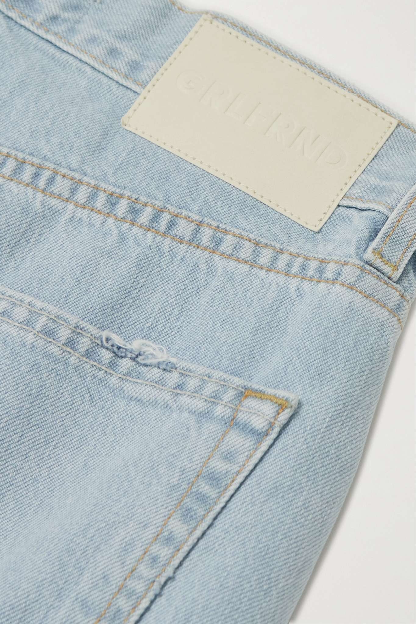 Bella distressed mid-rise straight-leg jeans - 6